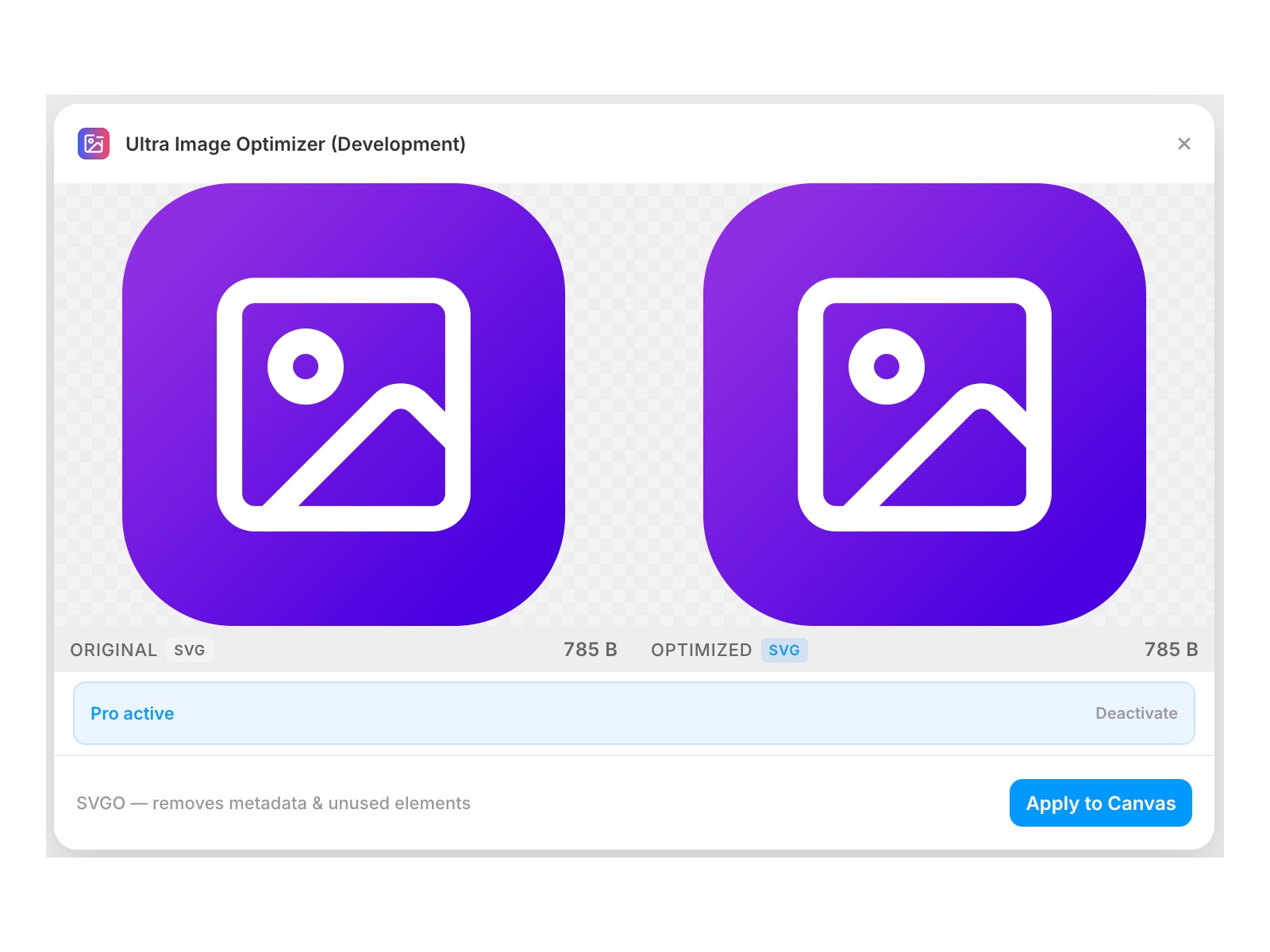 Screenshot 3 for Ultra Image Optimizer, a Framer Marketplace plugin by AIPod.
