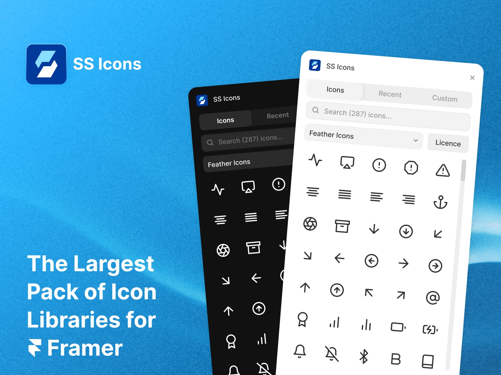 Thumbnail 1 for SS Icons, a Framer Marketplace template by Framer Geeks.