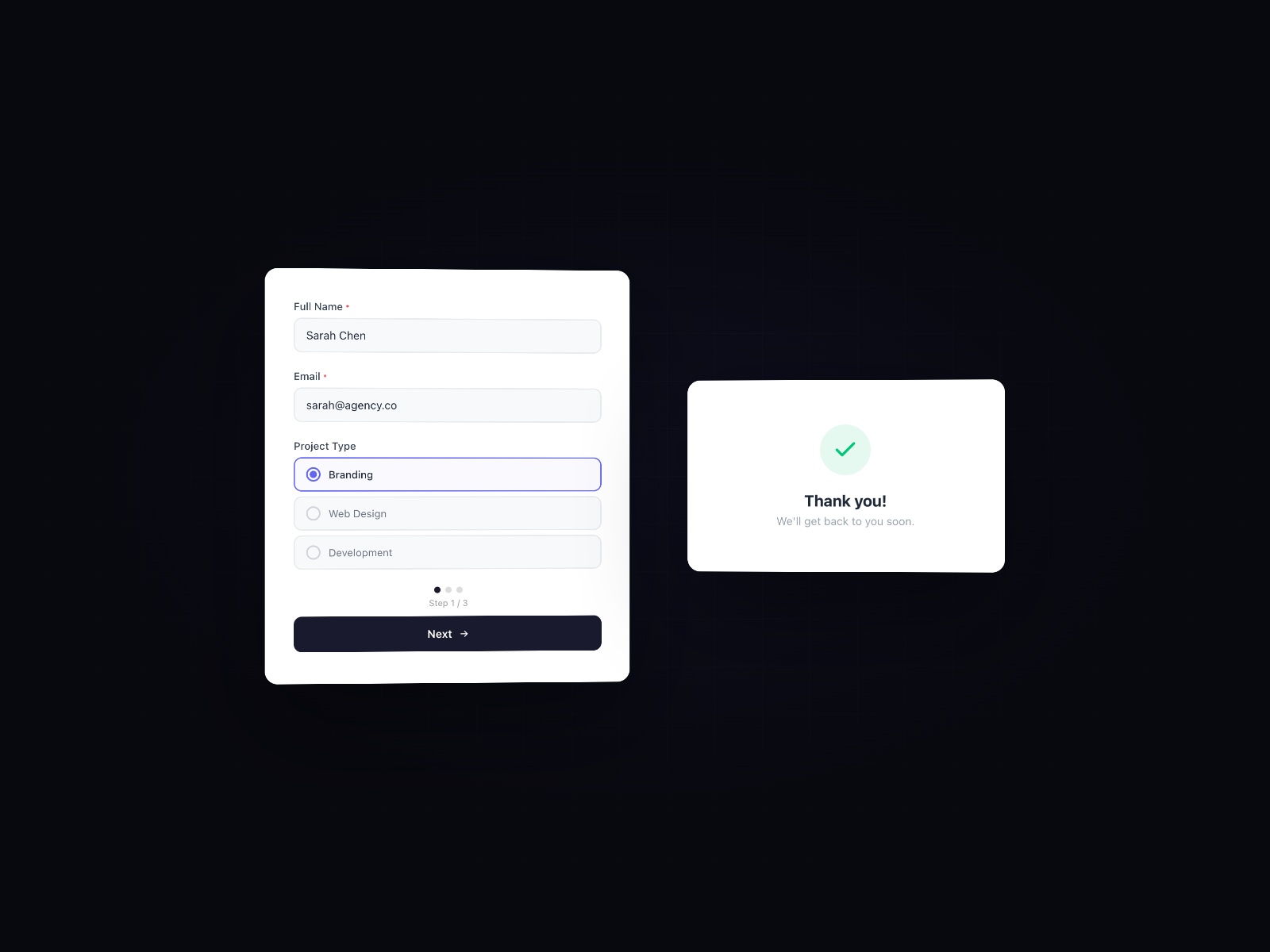 Thumbnail 2 for Proofly Forms, a Framer Marketplace template by Proofly.ae.