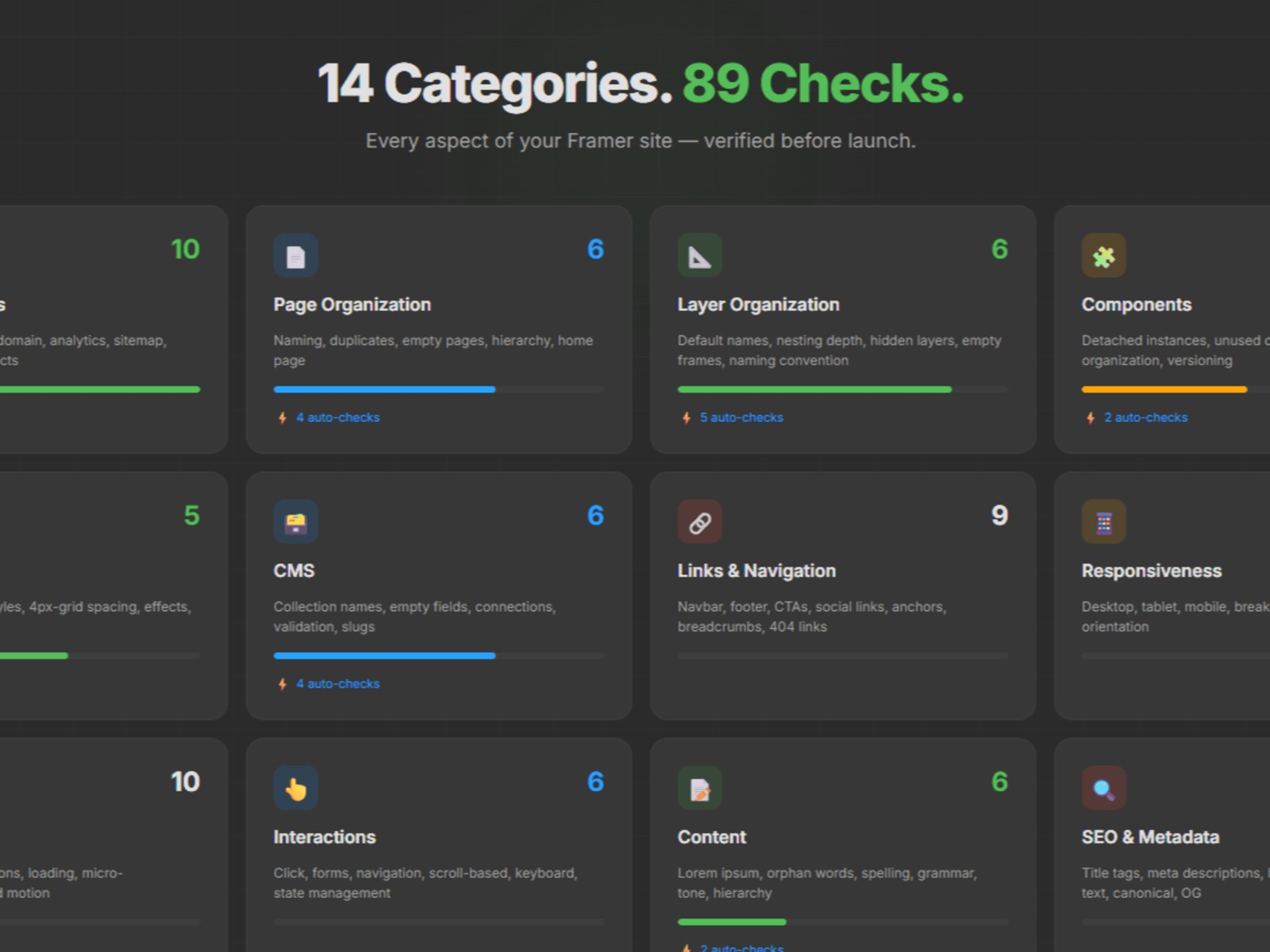 Apta QA Checklist