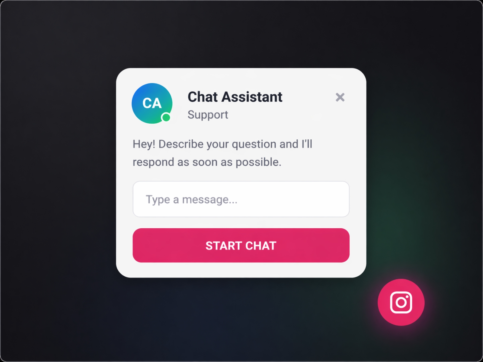Thumbnail 1 for Message On Instagram, a Framer Marketplace template by Ridhwan Ahsan.