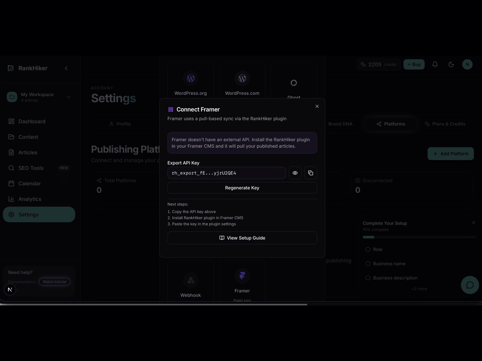 RankHiker Sync