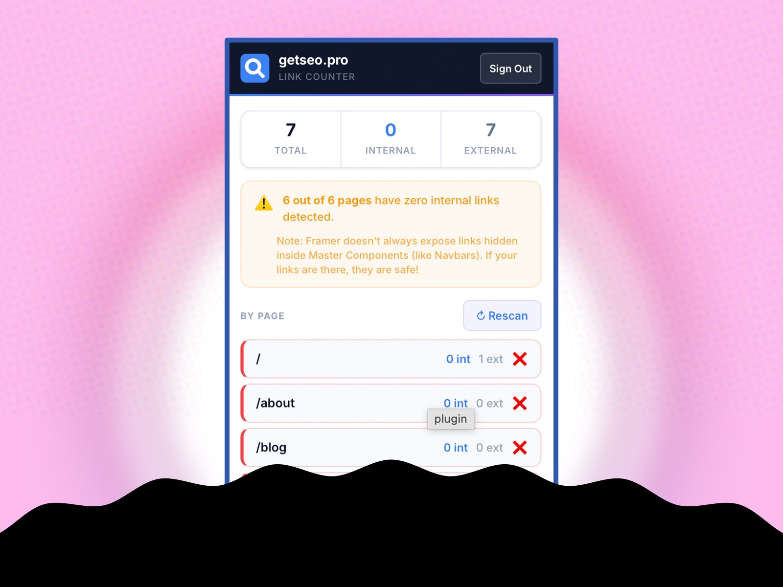 Thumbnail 2 for Internal Link Counter by getseo.pro, a Framer Marketplace template by getseo.pro _.