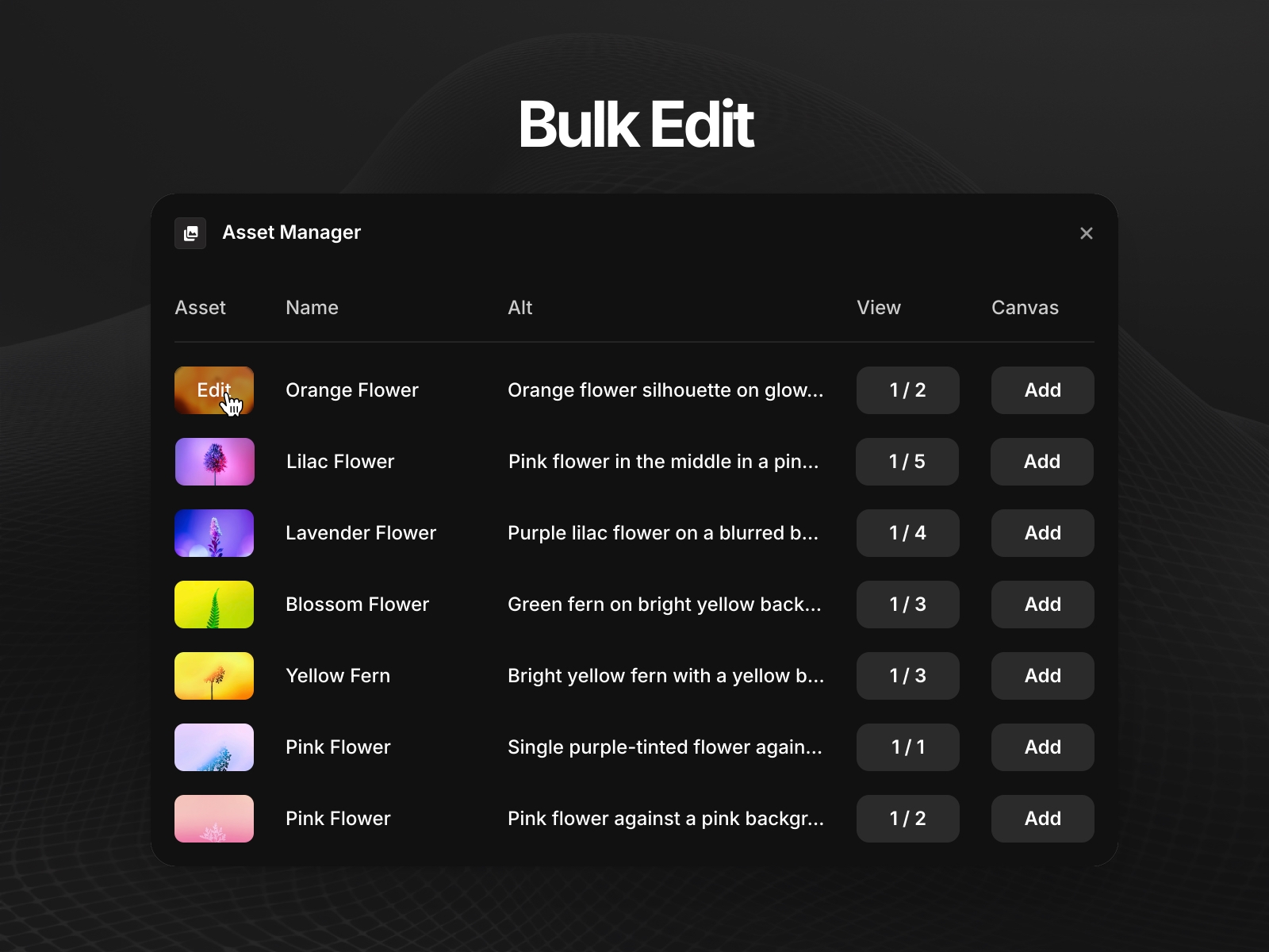 Screenshot 3 for Asset Manager, a Framer Marketplace plugin by Sakibul Islam.