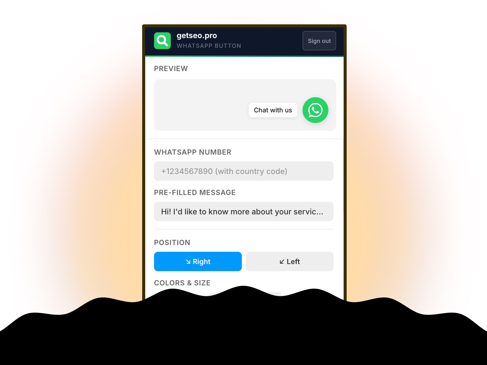 Thumbnail 2 for WhatsApp Chat Button by getseo.pro, a Framer Marketplace template by getseo.pro _.