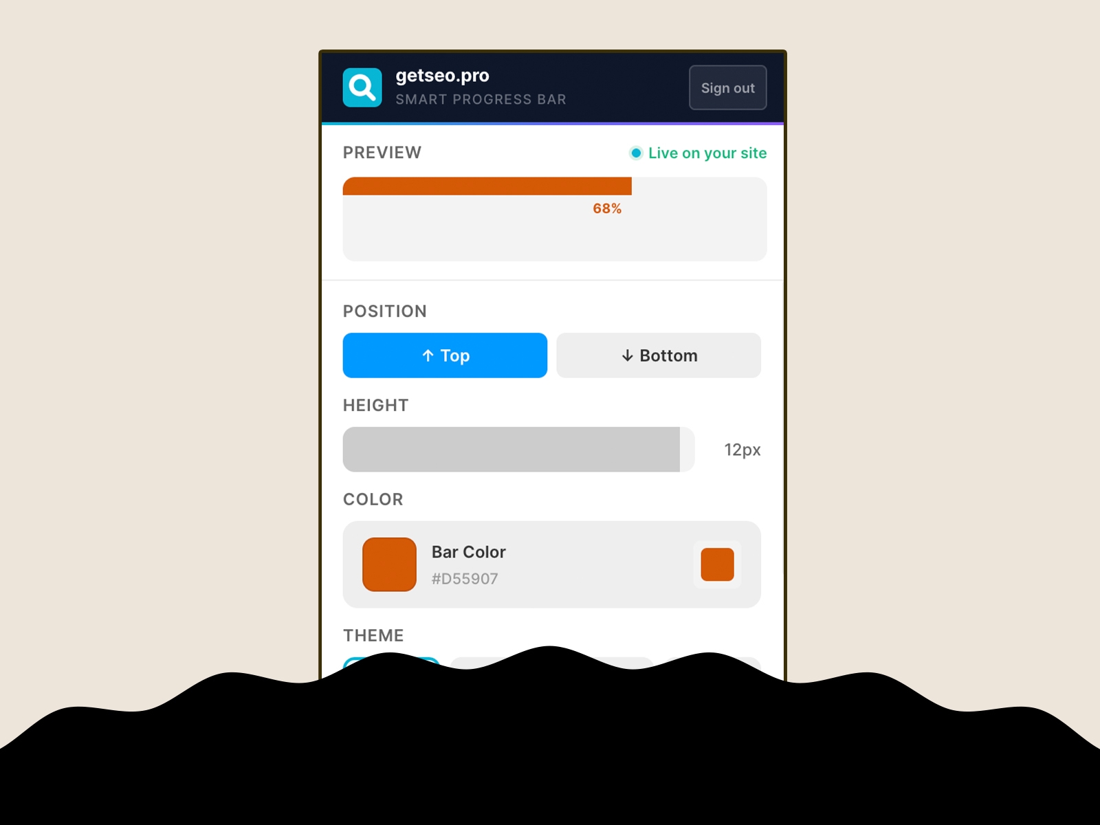 Thumbnail 2 for Smart Progress Bar by getseo.pro, a Framer Marketplace template by getseo.pro _.