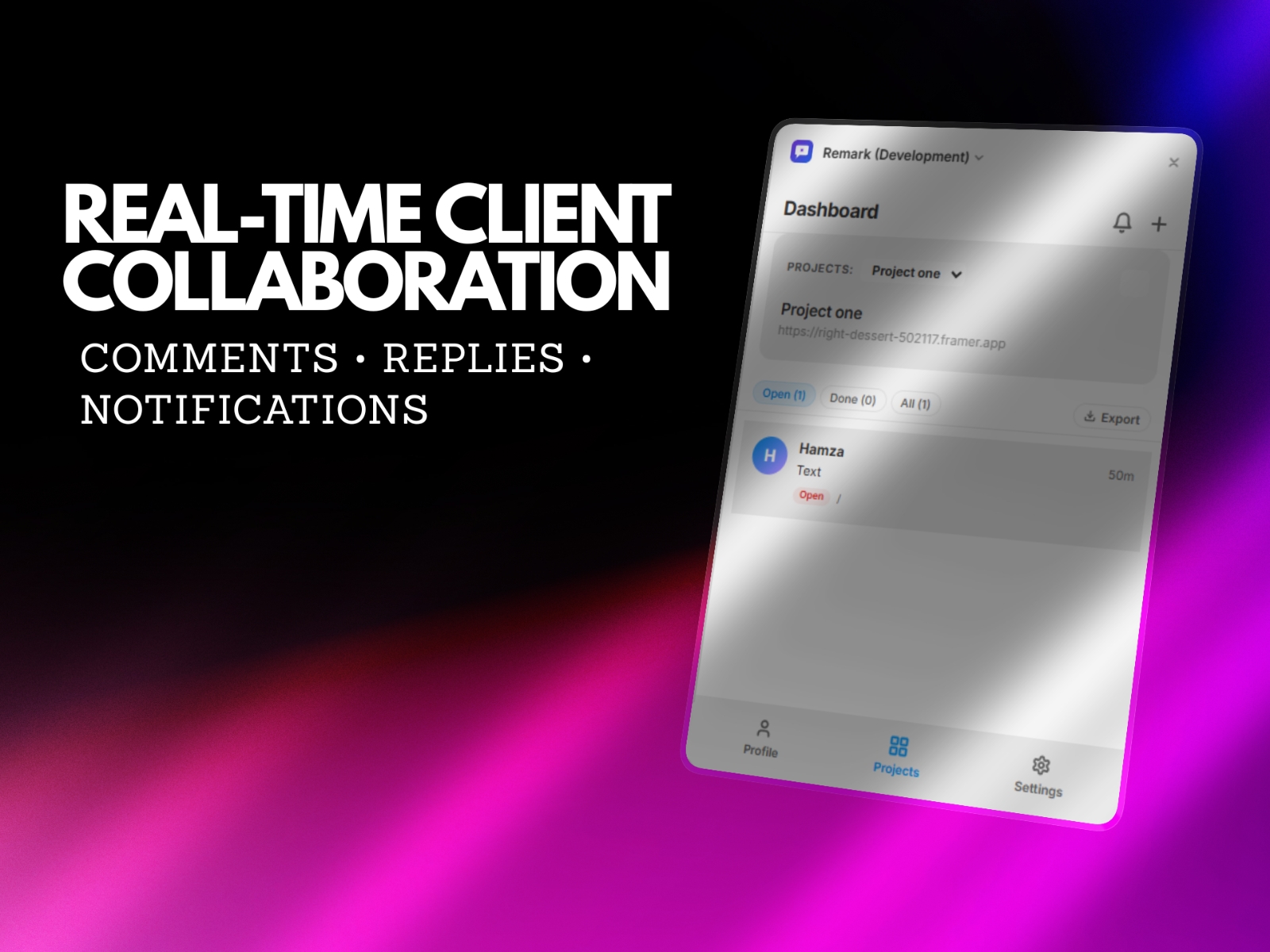 Screenshot 4 for Remark, a Framer Marketplace plugin by Orix Studio.