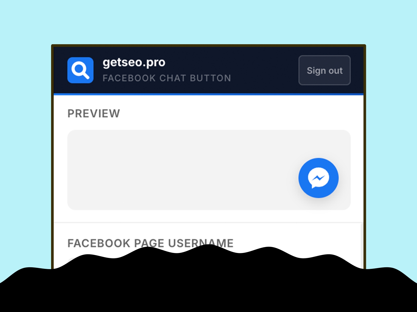 Thumbnail 1 for Facebook Chat Button by getseo.pro, a Framer Marketplace template by getseo.pro _.