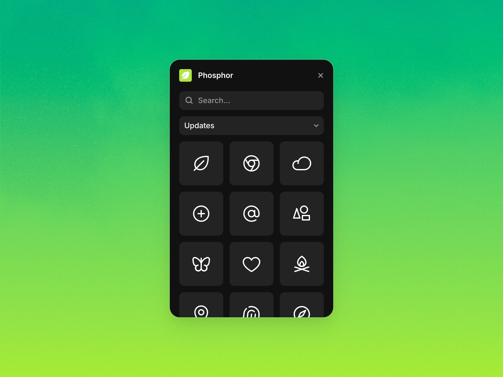 Thumbnail 2 for Phosphor, a Framer Marketplace template by Framer.