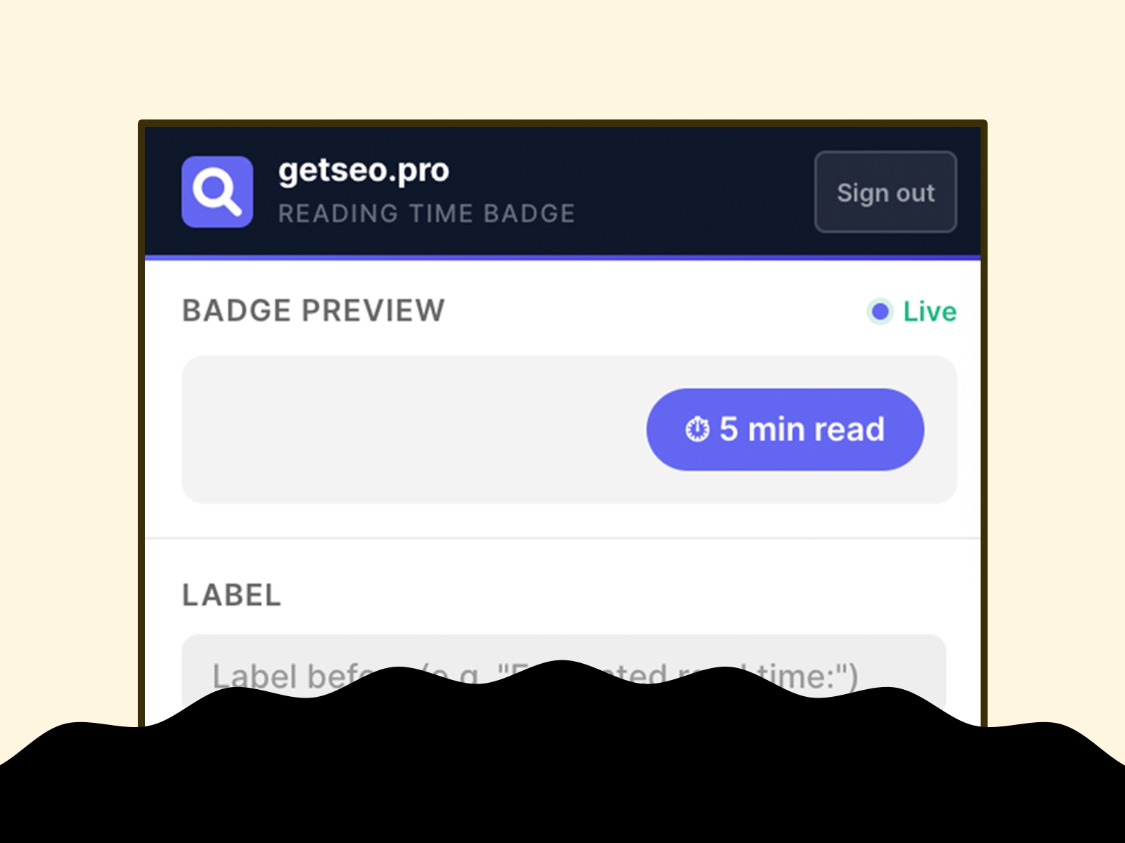Thumbnail 1 for Reading Time Badge by getseo.pro, a Framer Marketplace template by getseo.pro _.