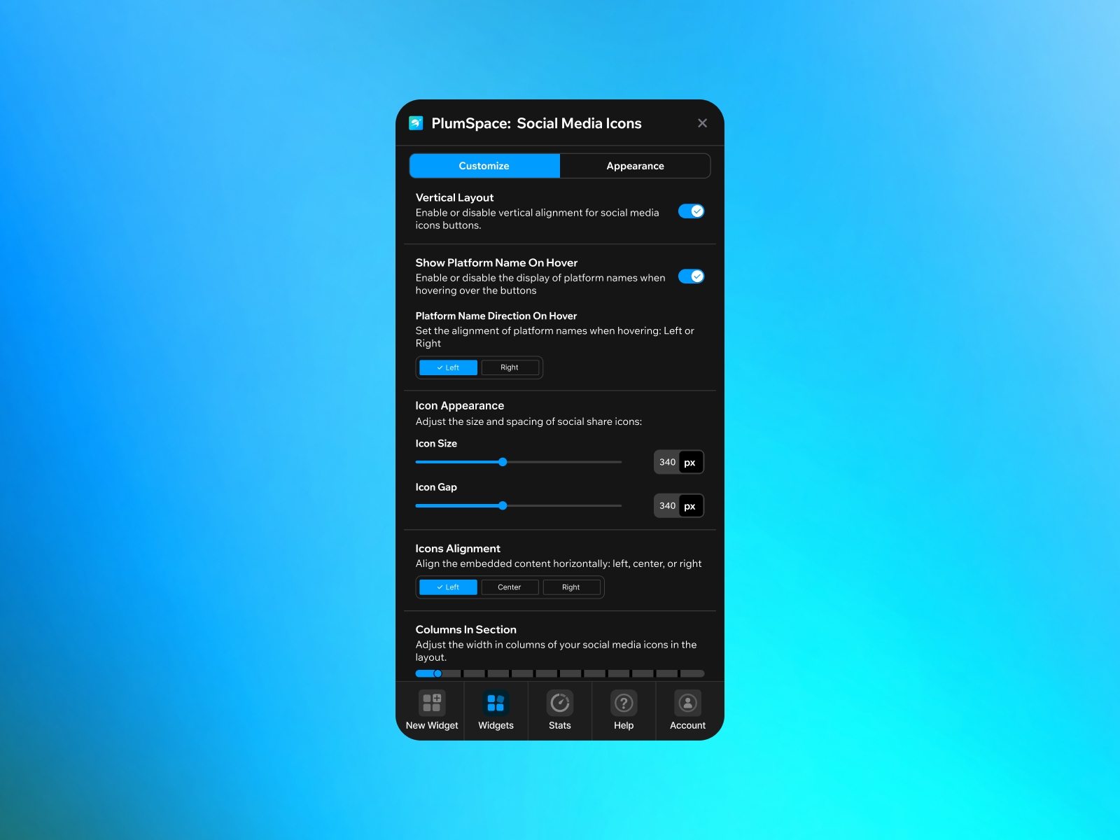 PlumSpace: Social Media Icons