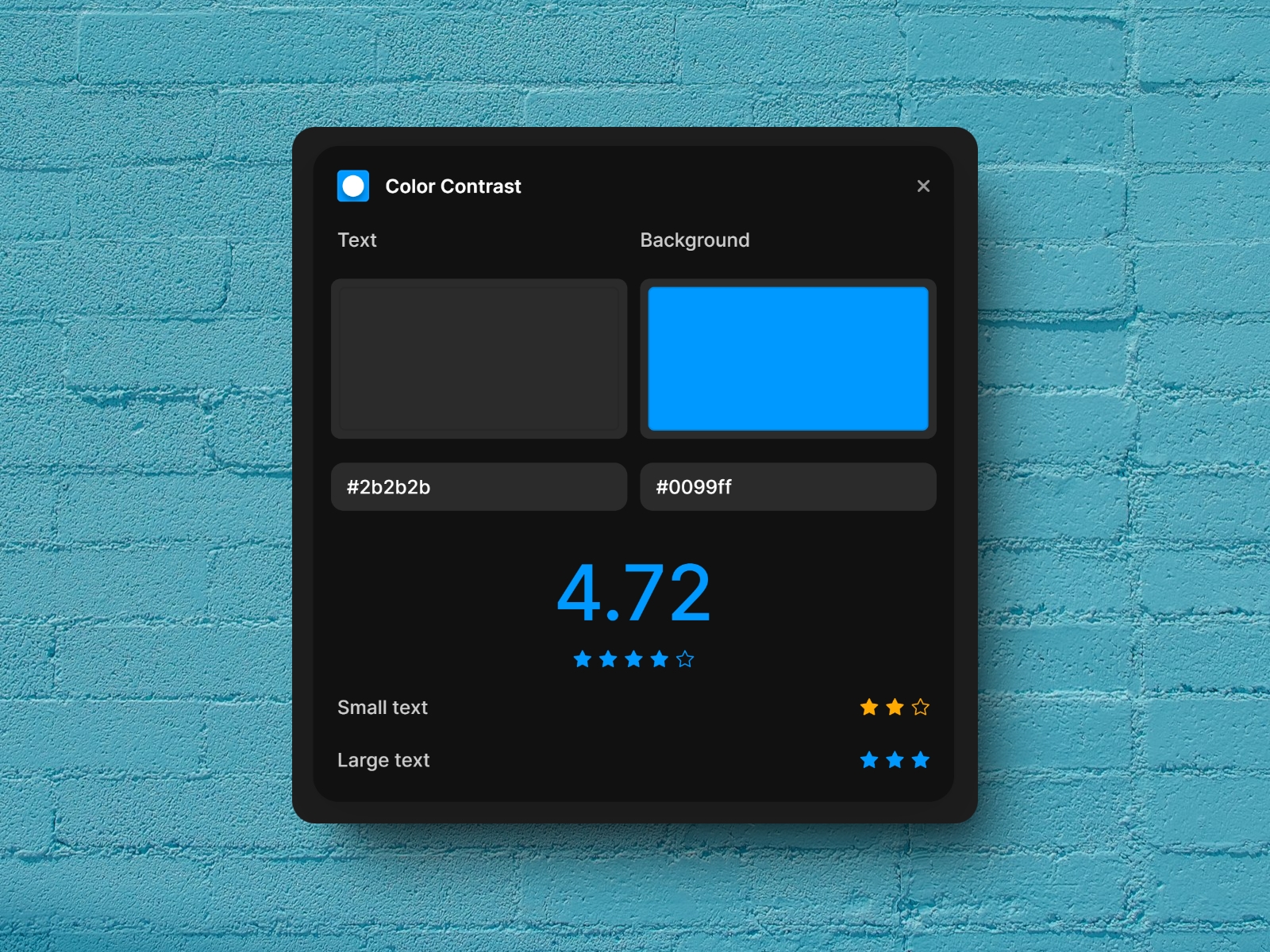 Thumbnail 2 for Color Contrast, a Framer Marketplace template by Mahmoud Marey.