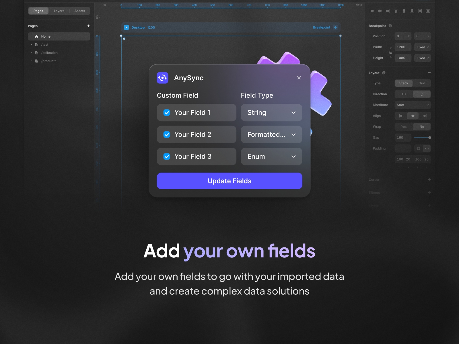 Screenshot 3 for AnySync, a Framer Marketplace plugin by Reiss.