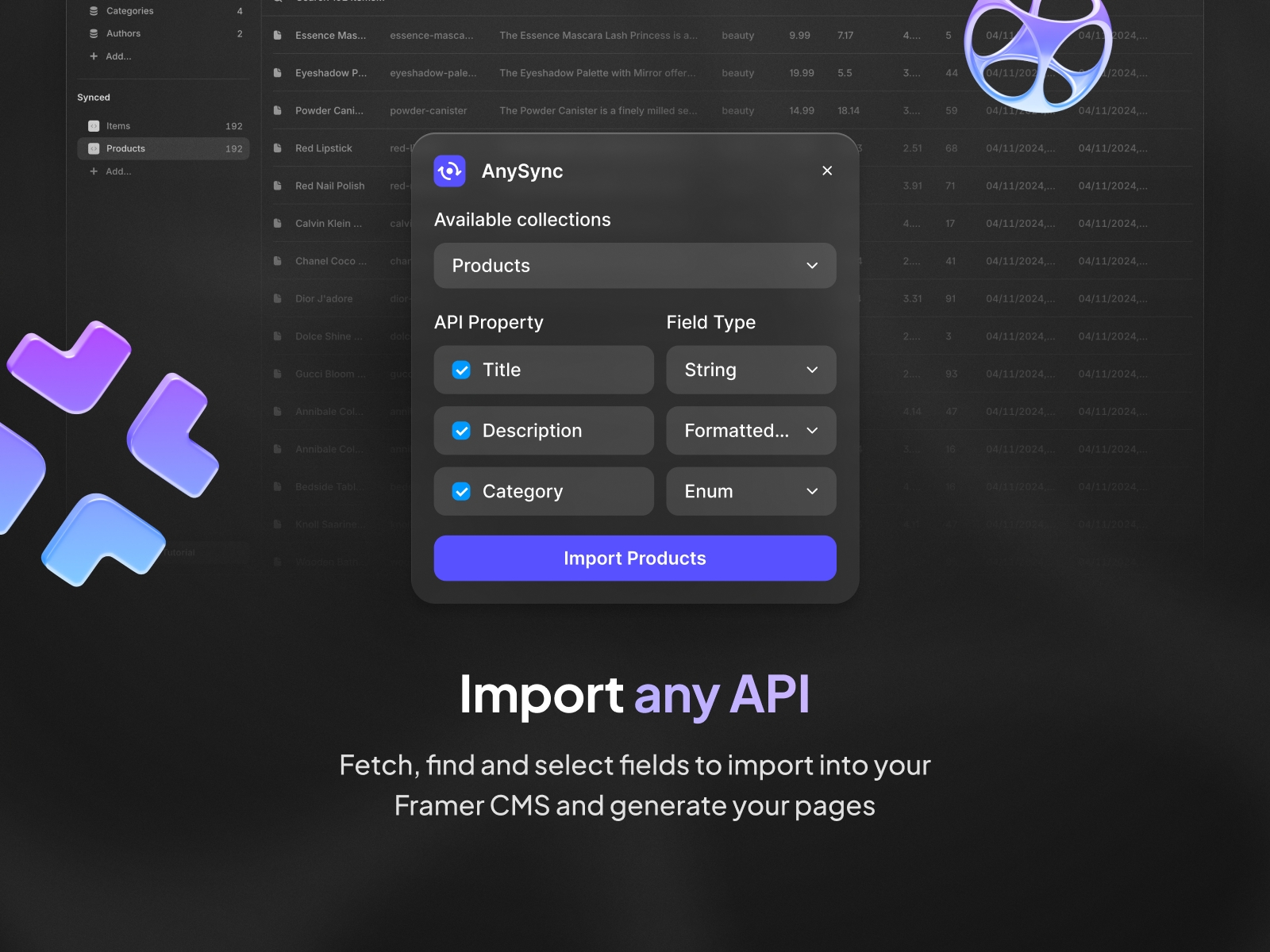 Thumbnail 2 for AnySync, a Framer Marketplace plugin by Reiss.
