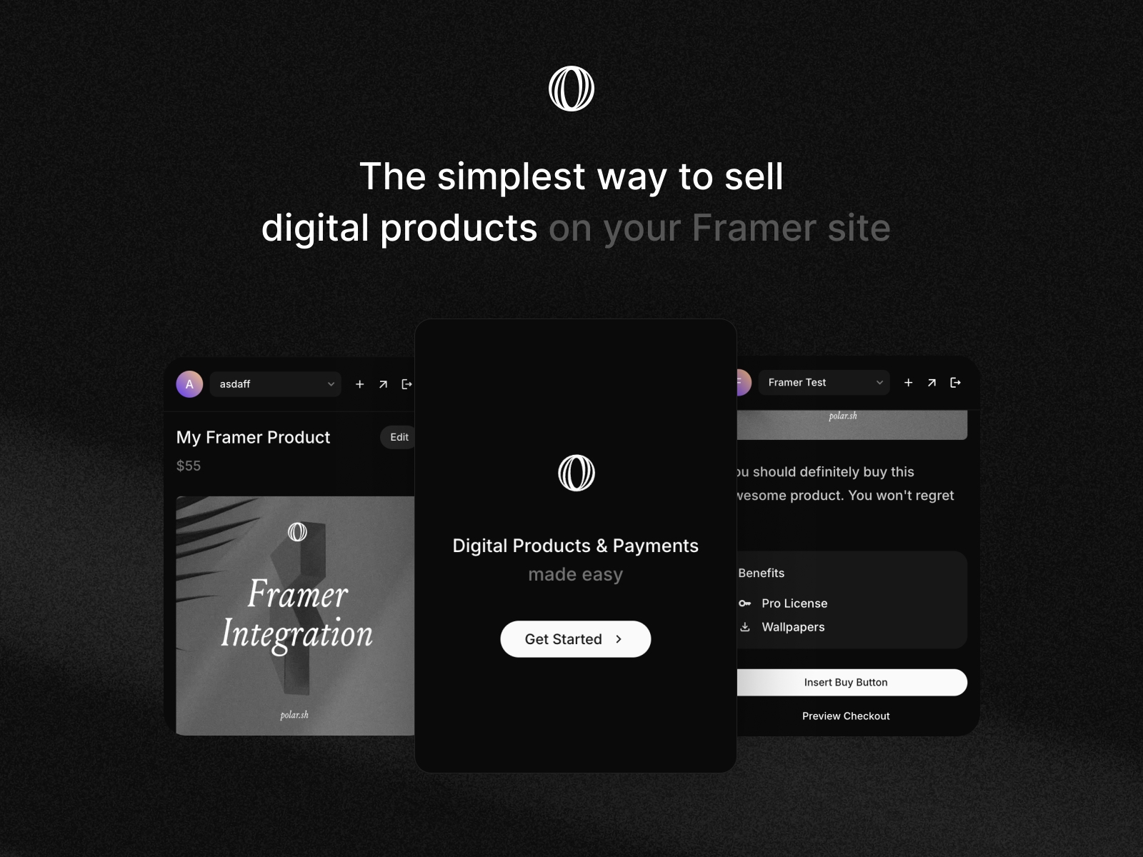 Thumbnail 1 for Polar, a Framer Marketplace template by Polar.