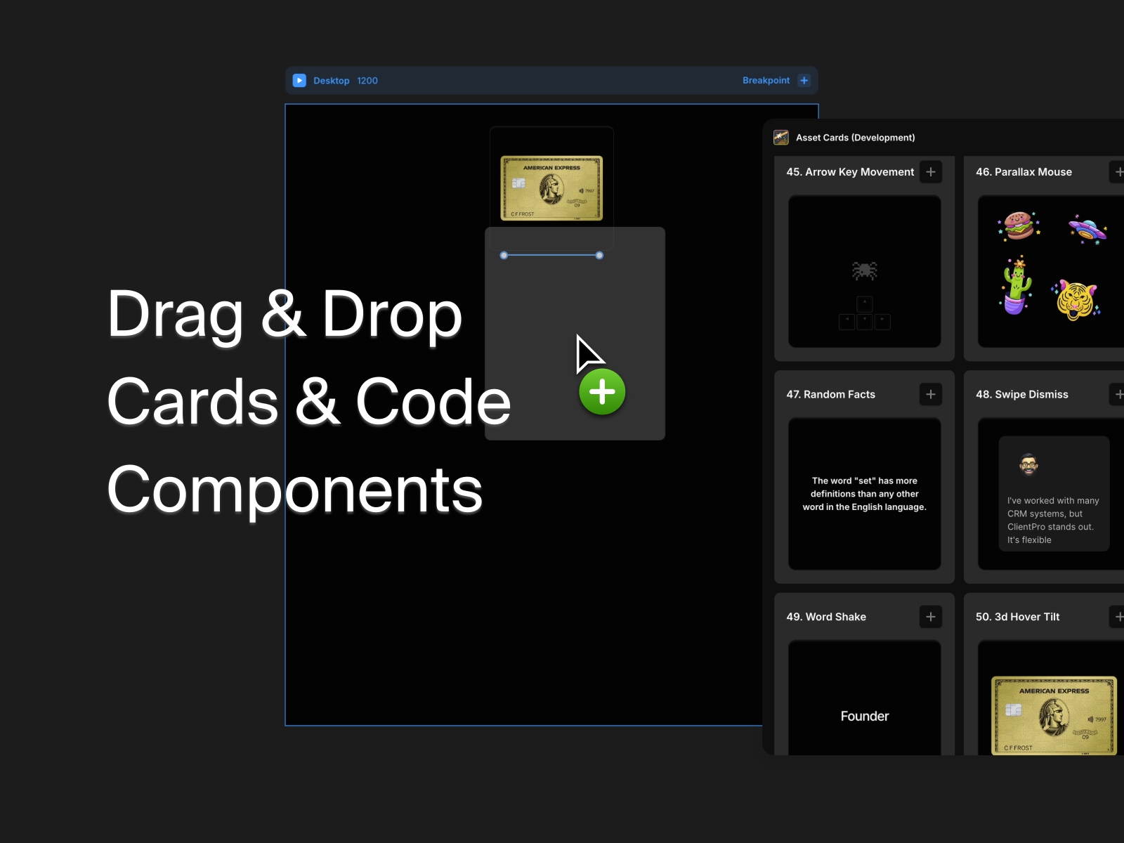 Screenshot 4 for Asset Cards, a Framer Marketplace plugin by Nabeel.