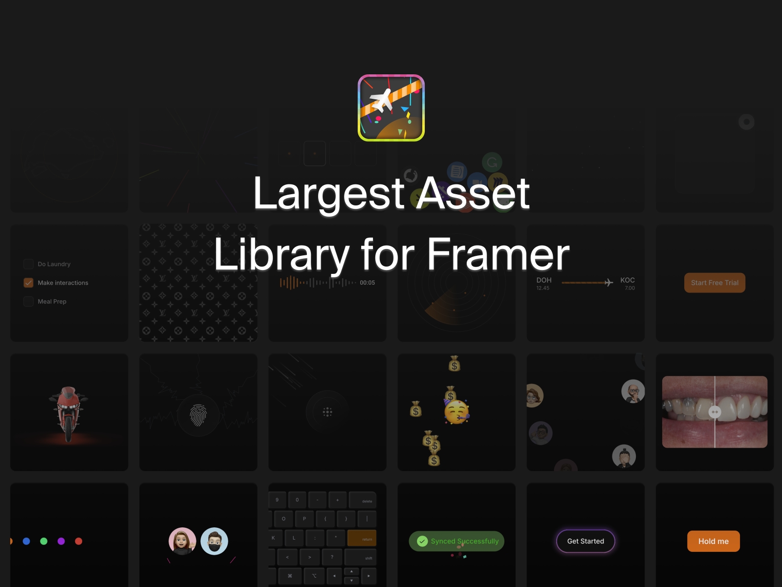 Thumbnail 2 for Asset Cards, a Framer Marketplace template by Nabeel.