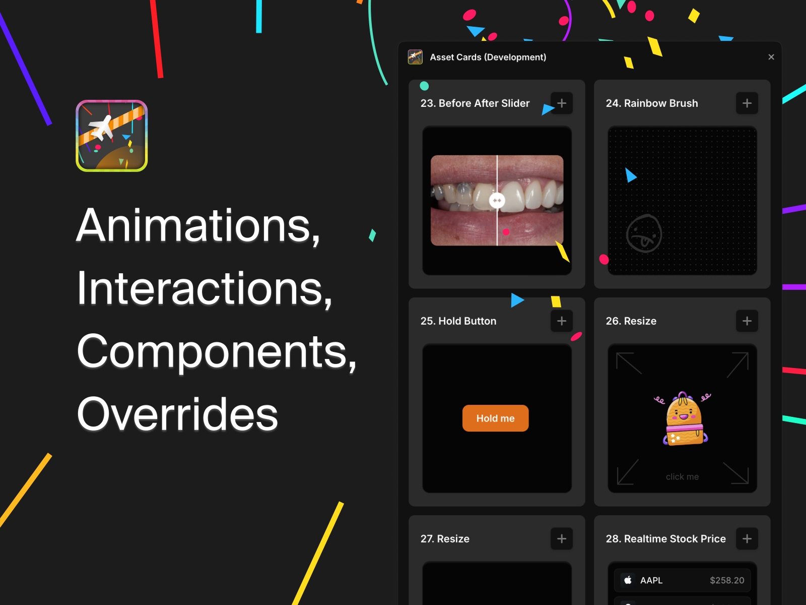 Thumbnail 1 for Asset Cards, a Framer Marketplace template by Nabeel.