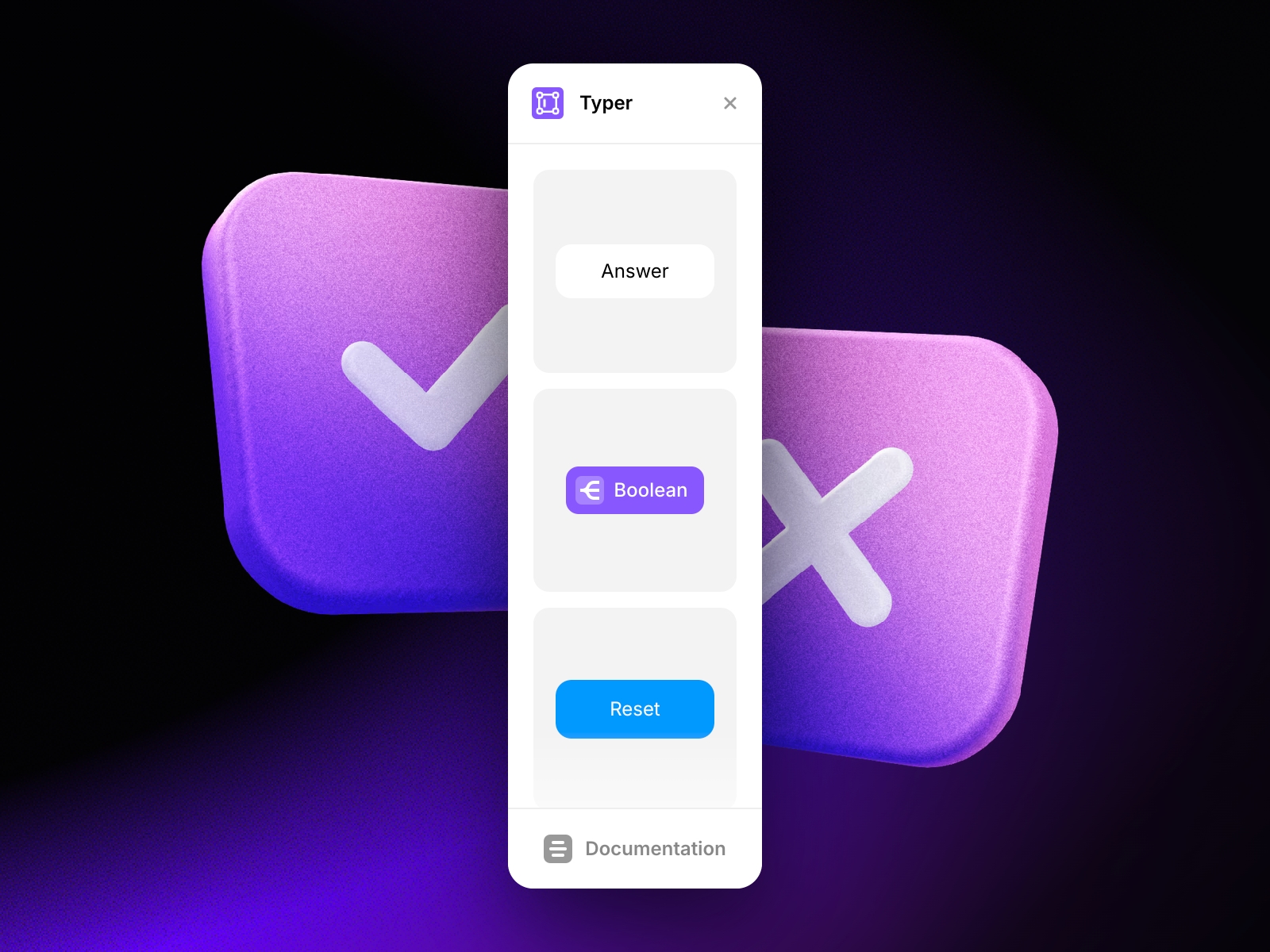 Thumbnail 2 for Typer Quiz, a Framer Marketplace template by Victorien .net.