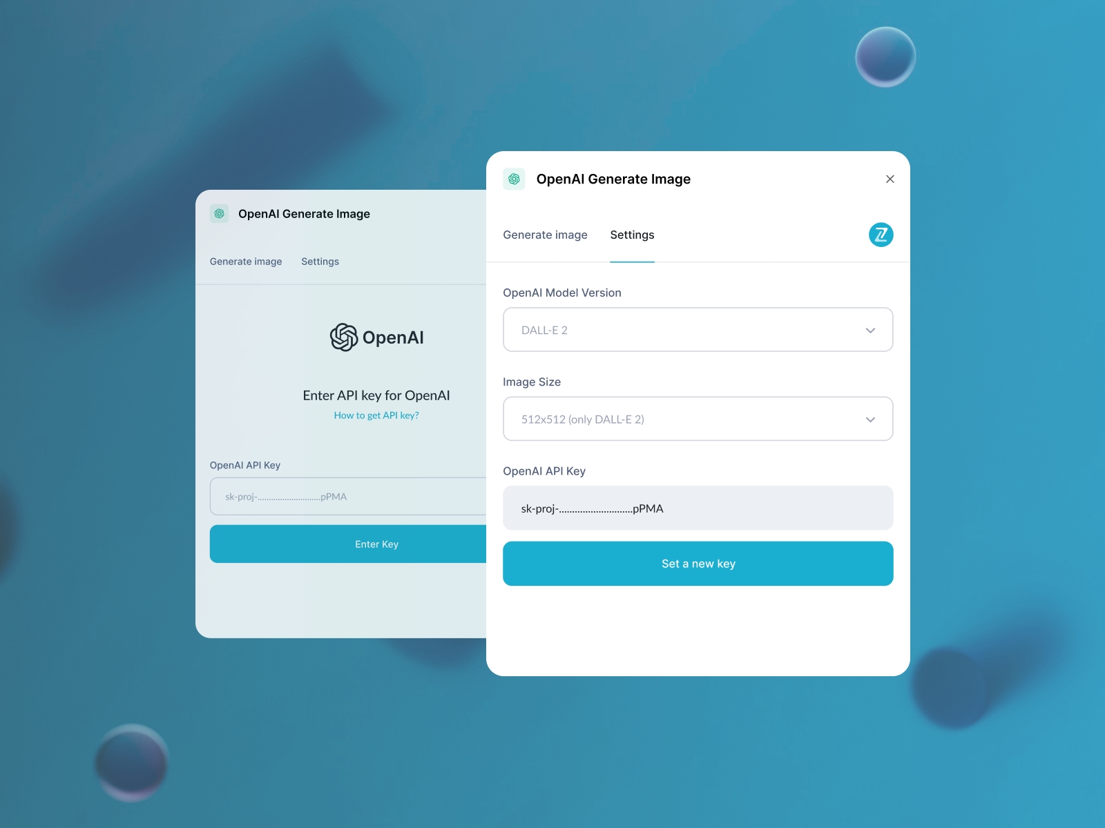 Screenshot 3 for OpenAI Image Generator, a Framer Marketplace plugin by Zeroqode.