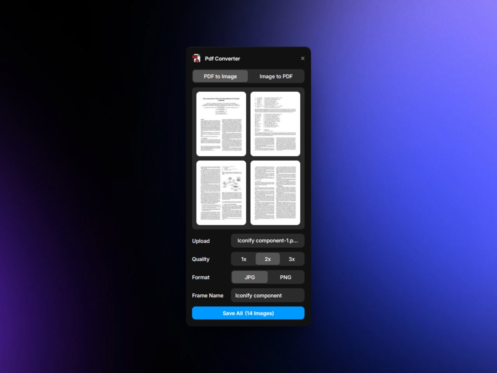Thumbnail 1 for Pdf Converter, a Framer Marketplace template by Arun Raj.