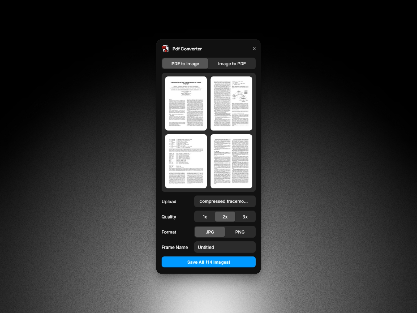 Thumbnail 1 for Pdf Converter, a Framer Marketplace plugin by Arun Raj.