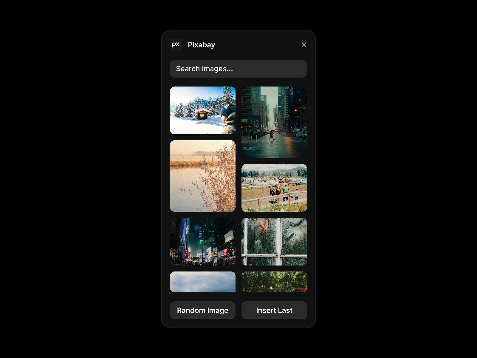 Thumbnail 2 for Pixabay, a Framer Marketplace plugin by Kye.