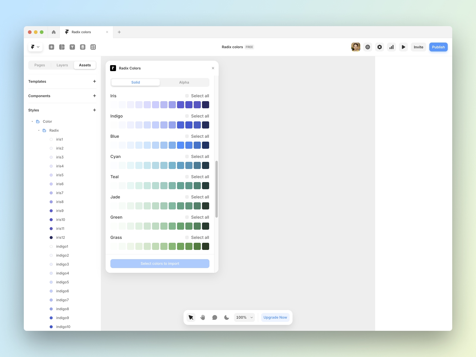 Thumbnail 2 for Radix Colors, a Framer Marketplace template by Matt Theuma.