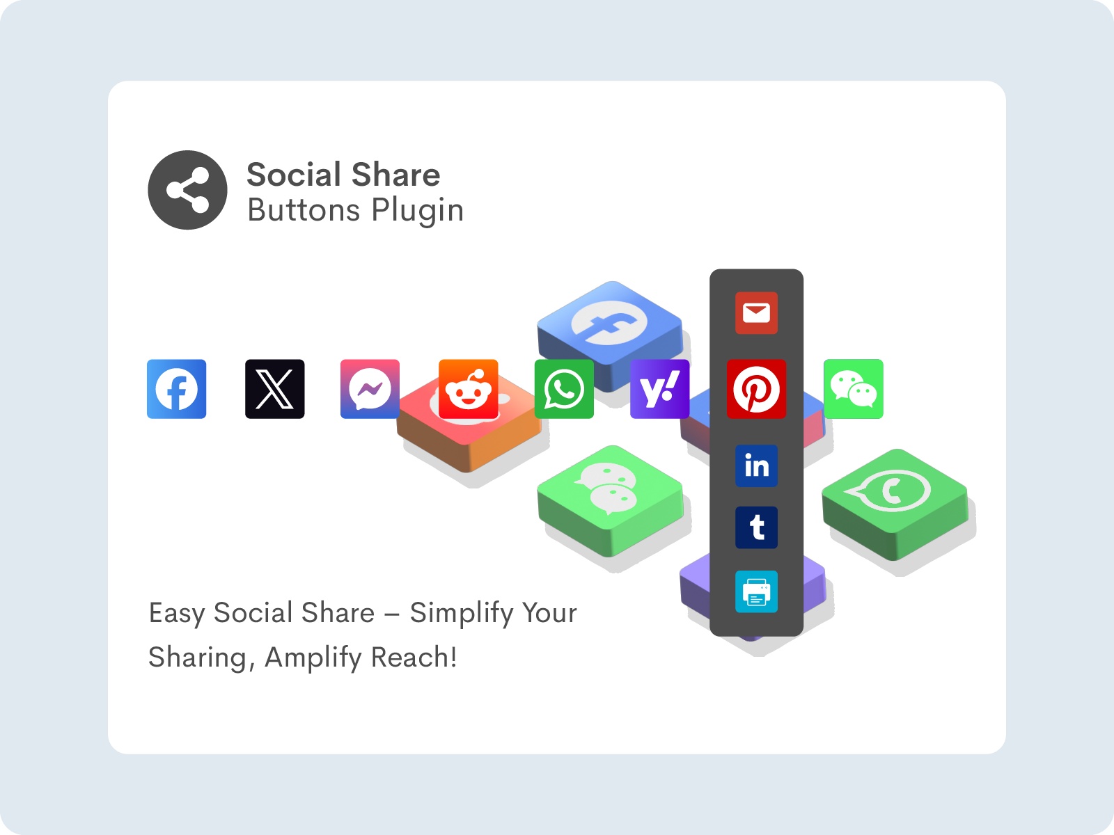Thumbnail 1 for Framer Social Share Buttons, a Framer Marketplace template by shahkar khan.