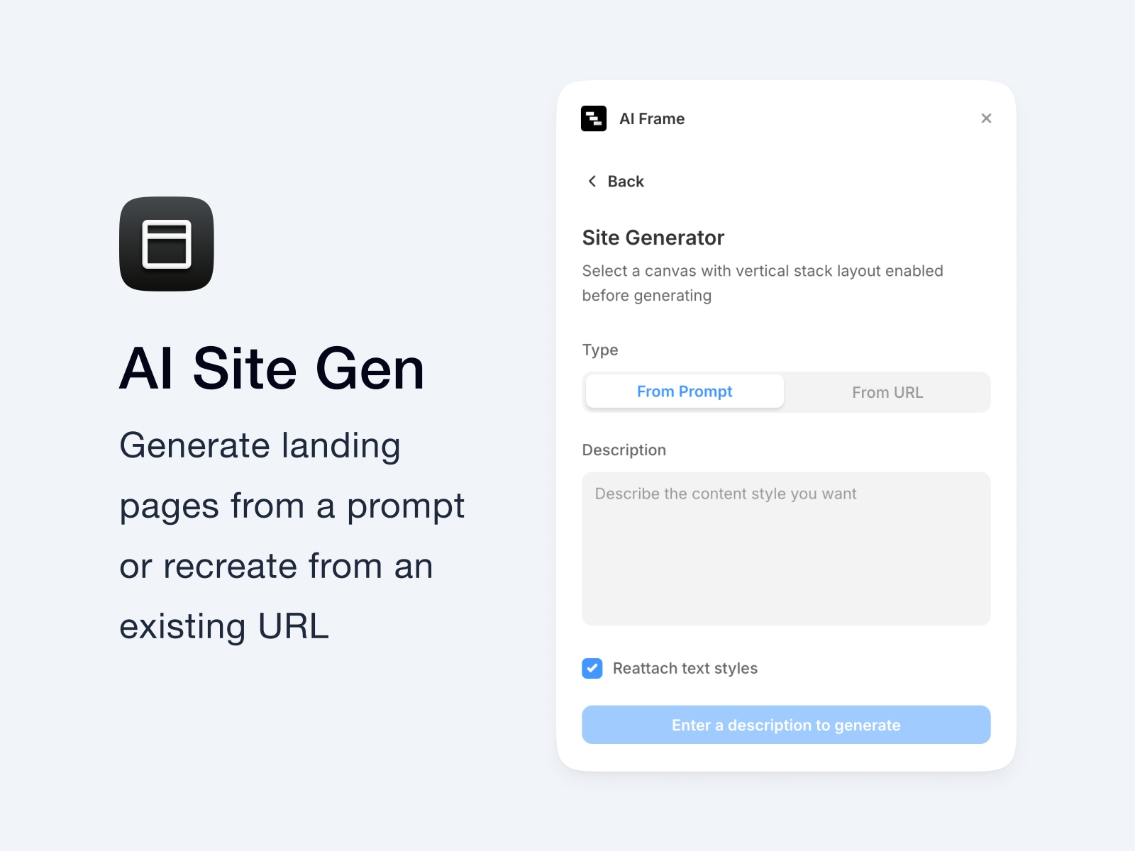 Thumbnail 2 for AI Frame, a Framer Marketplace template by Nabeel.