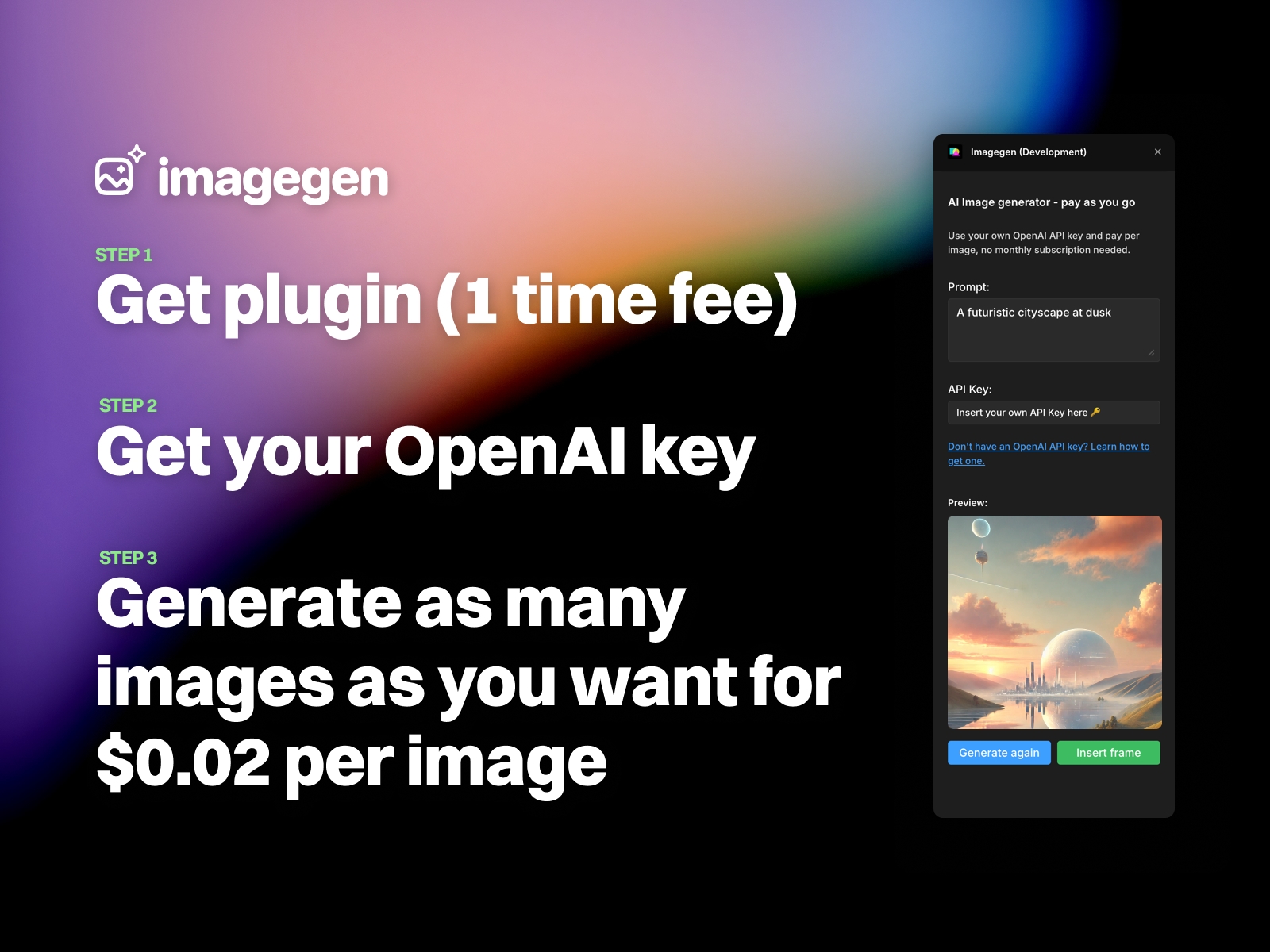 Thumbnail 2 for Imagegen, a Framer Marketplace template by new dawn studio.