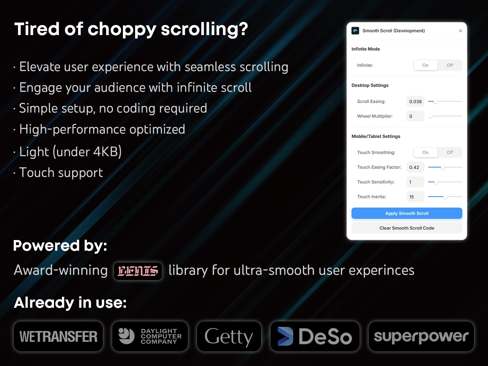 Thumbnail 2 for Smooth Scroll, a Framer Marketplace template by Vanyadoing.