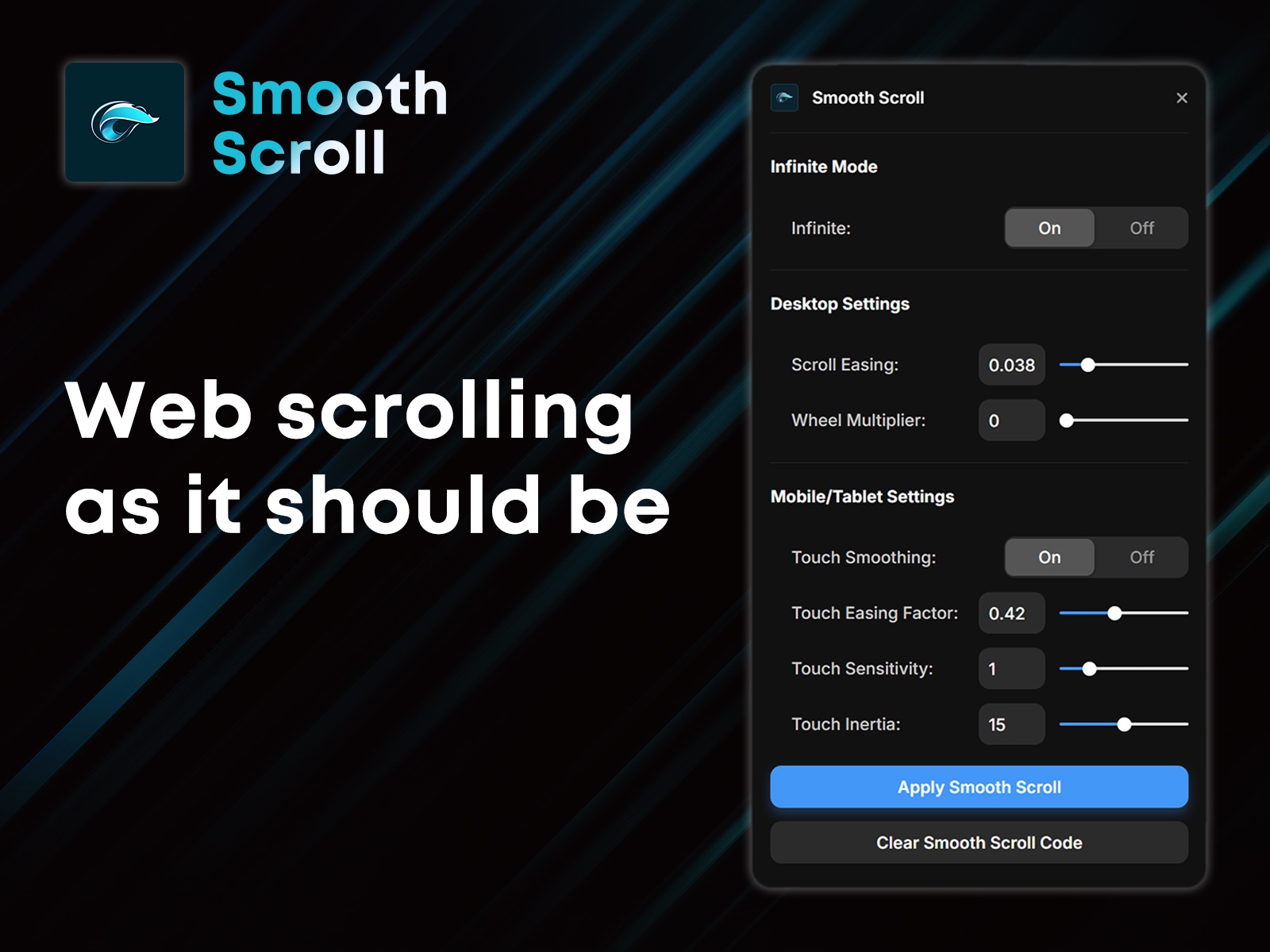 Thumbnail 1 for Smooth Scroll, a Framer Marketplace template by Vanyadoing.