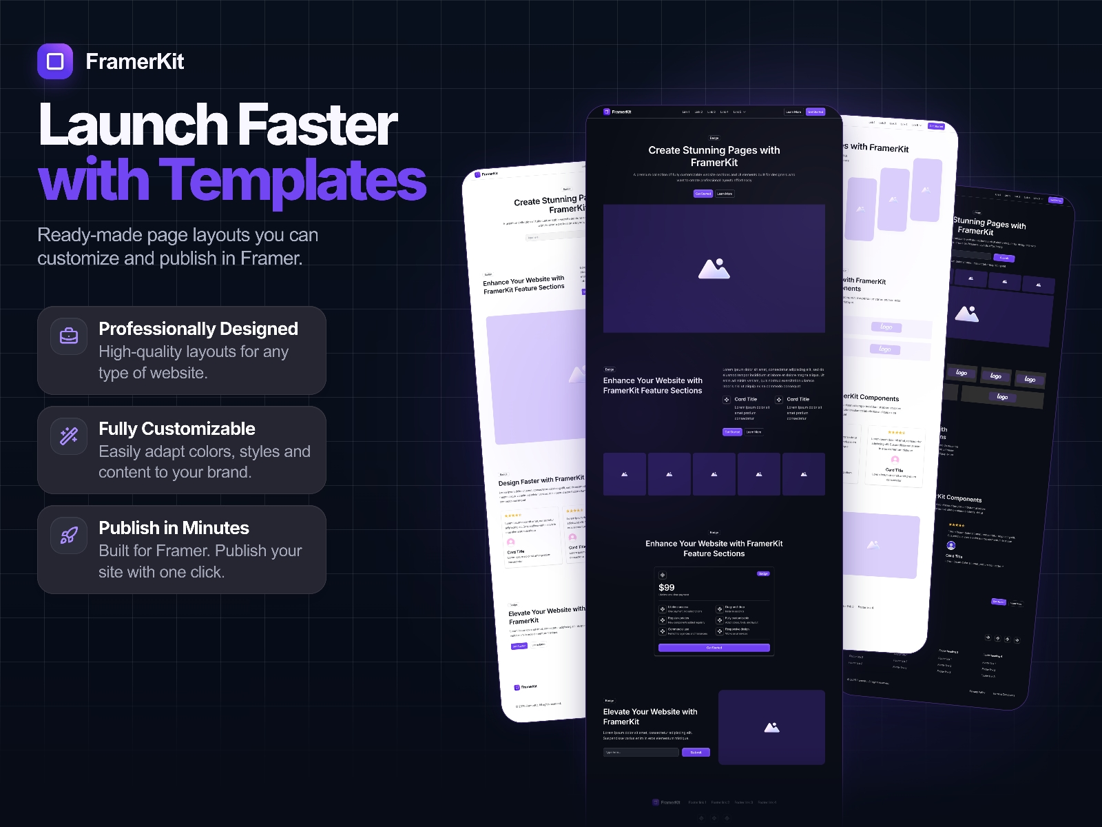 Screenshot 4 for FramerKit, a Framer Marketplace plugin by Pavel  Golichenko.