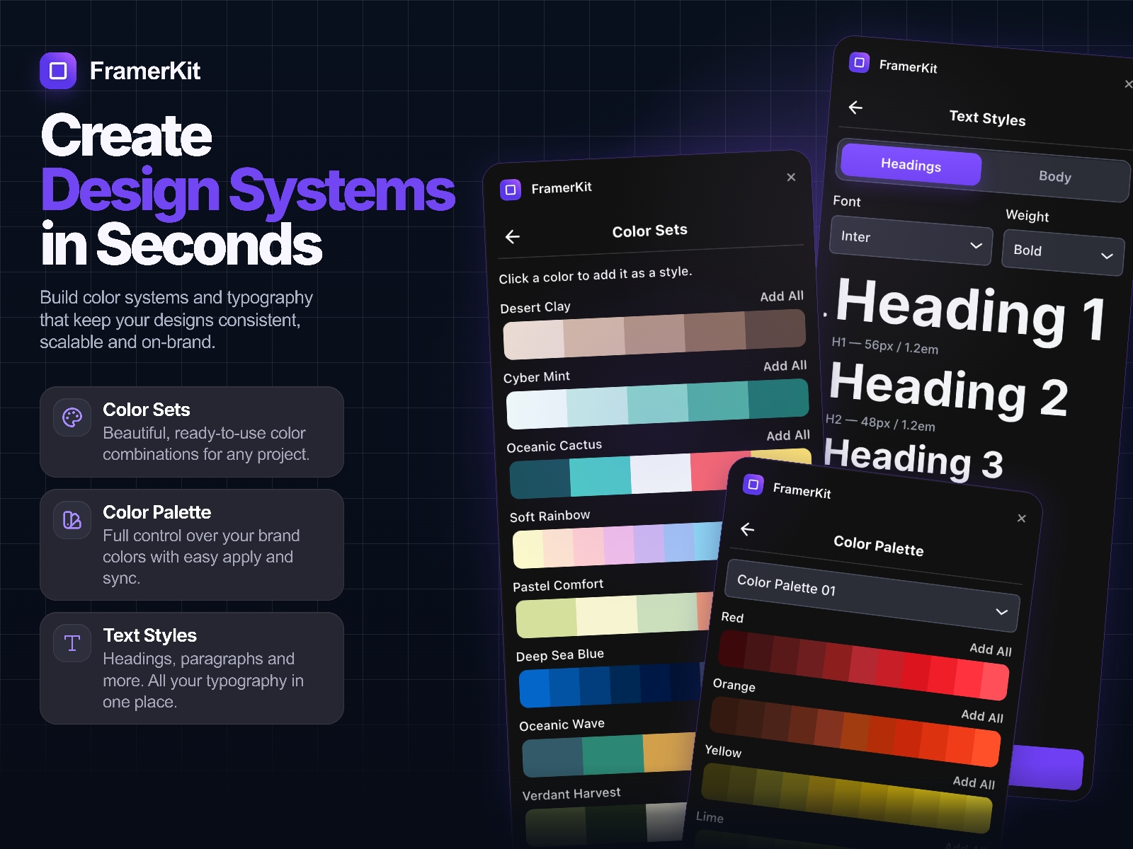 Screenshot 3 for FramerKit, a Framer Marketplace plugin by Pavel  Golichenko.