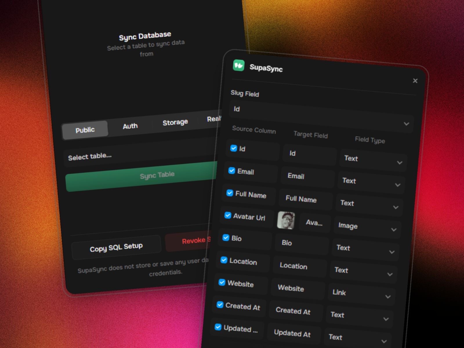 Screenshot 4 for SupaSync, a Framer Marketplace plugin by Kayode.