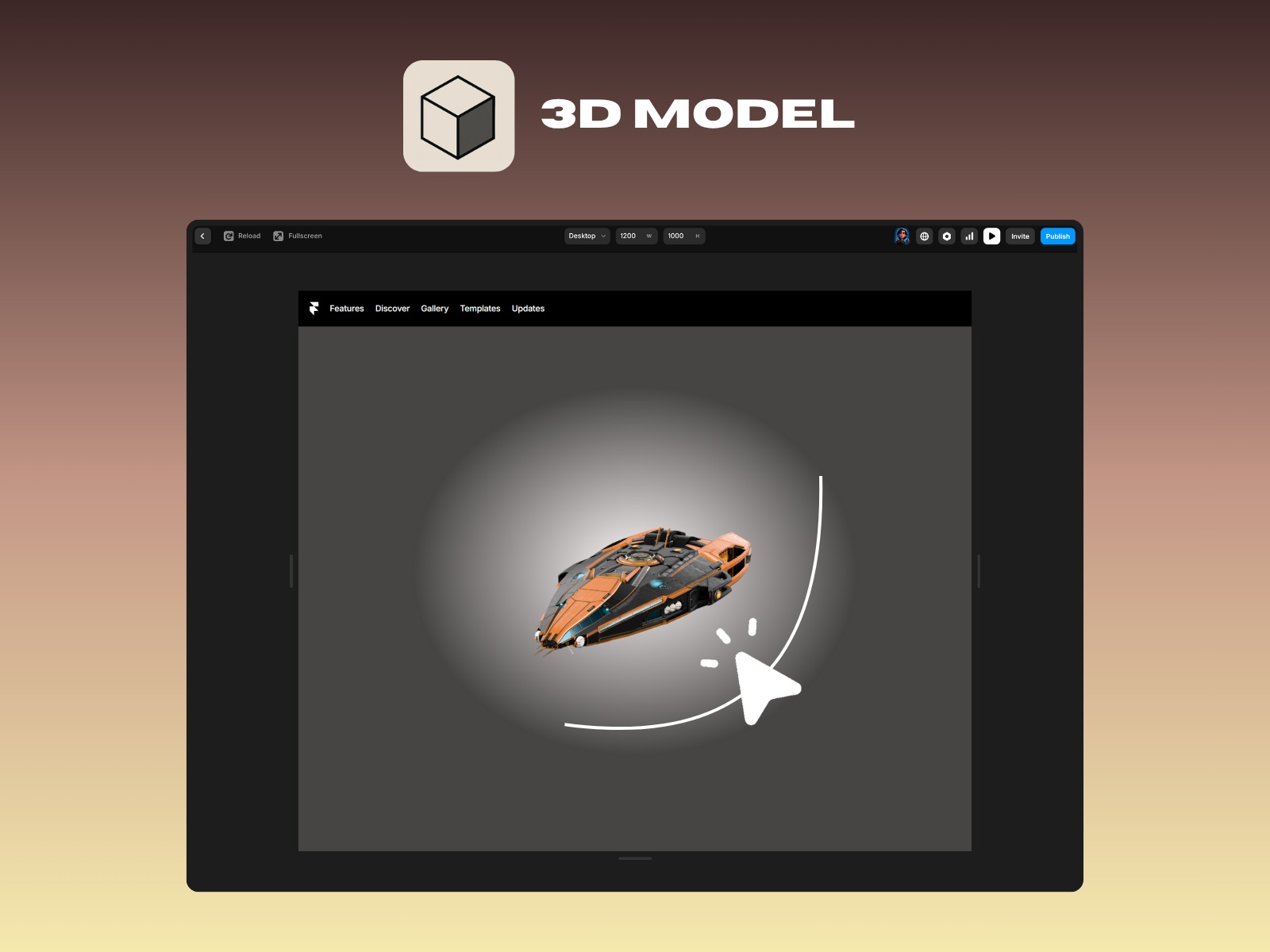 Thumbnail 2 for 3D Model, a Framer Marketplace template by Pasquale Pepe.