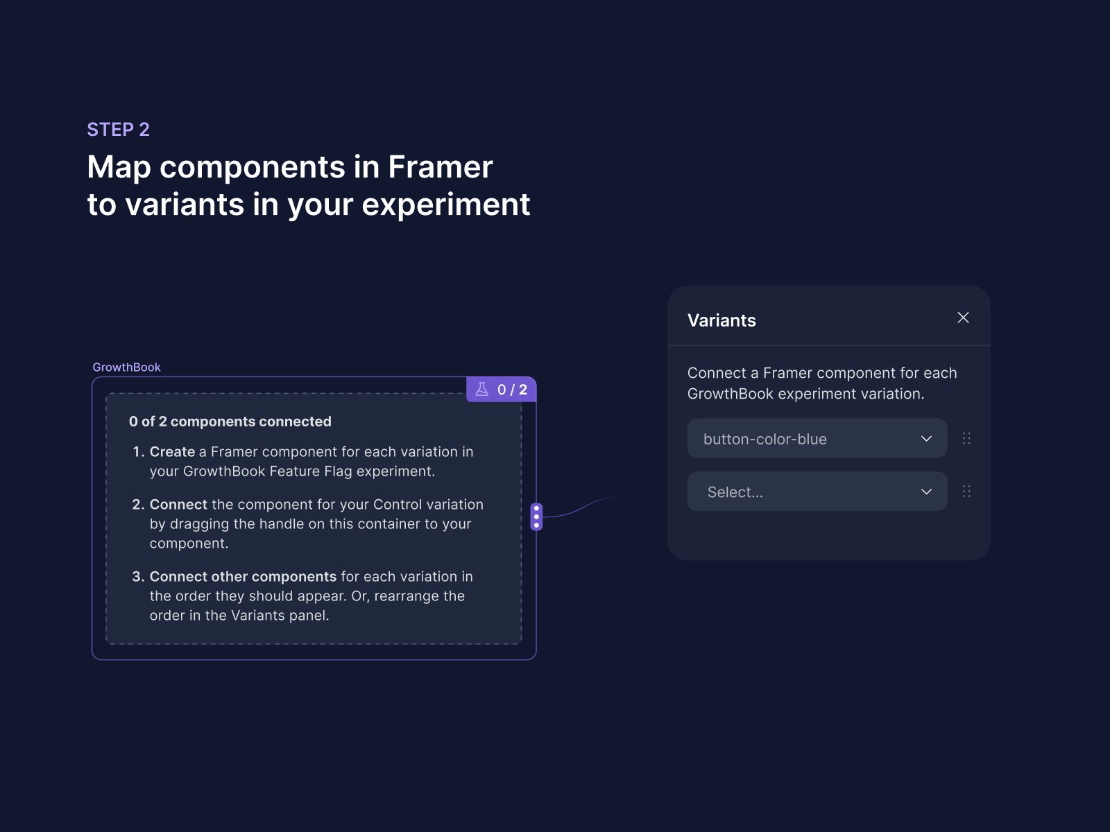 Screenshot 3 for GrowthBook, a Framer Marketplace plugin by GrowthBook.