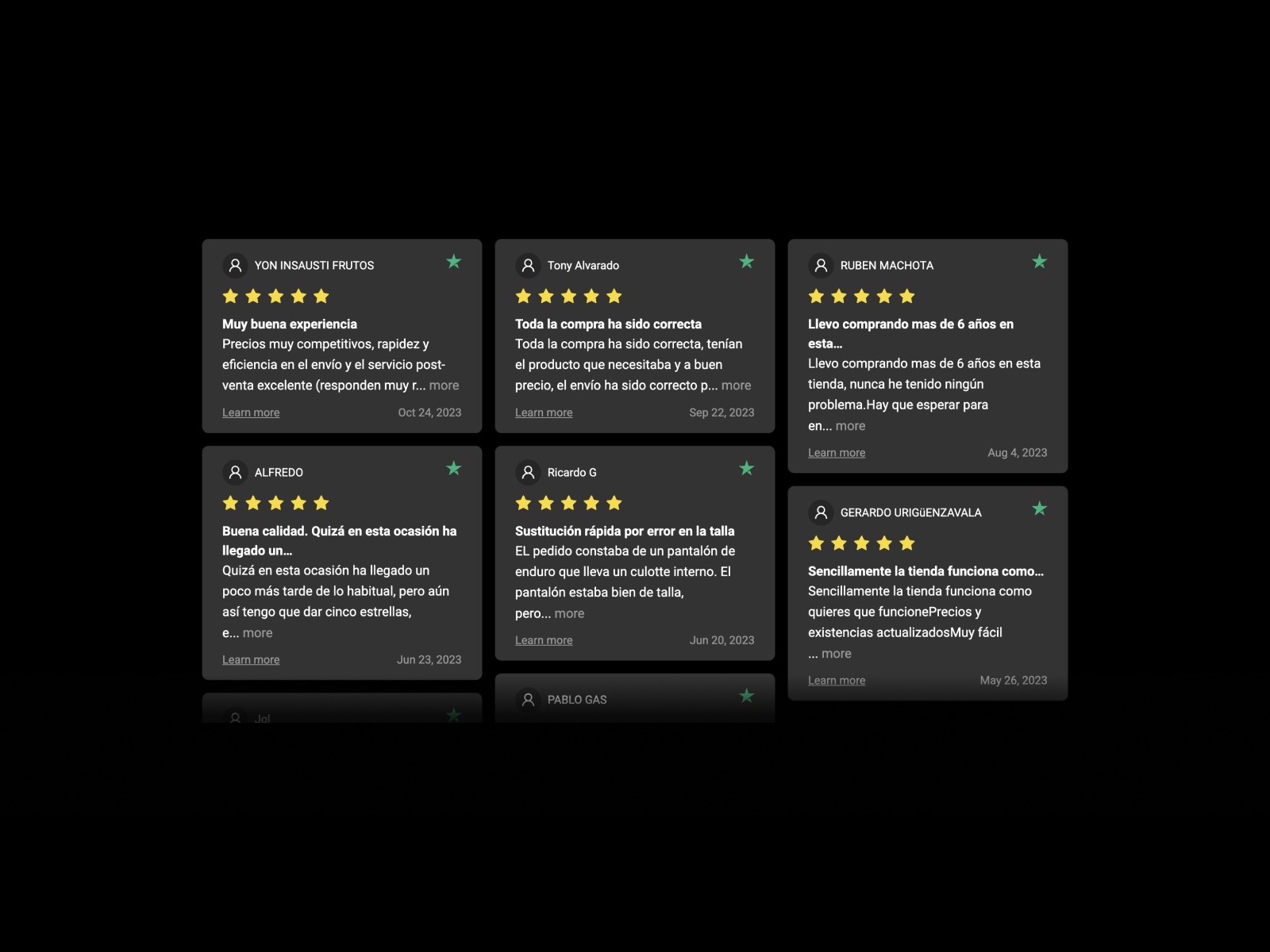 Thumbnail 2 for Trustpilot Reviews, a Framer Marketplace template by Kirill Tereshchenko.