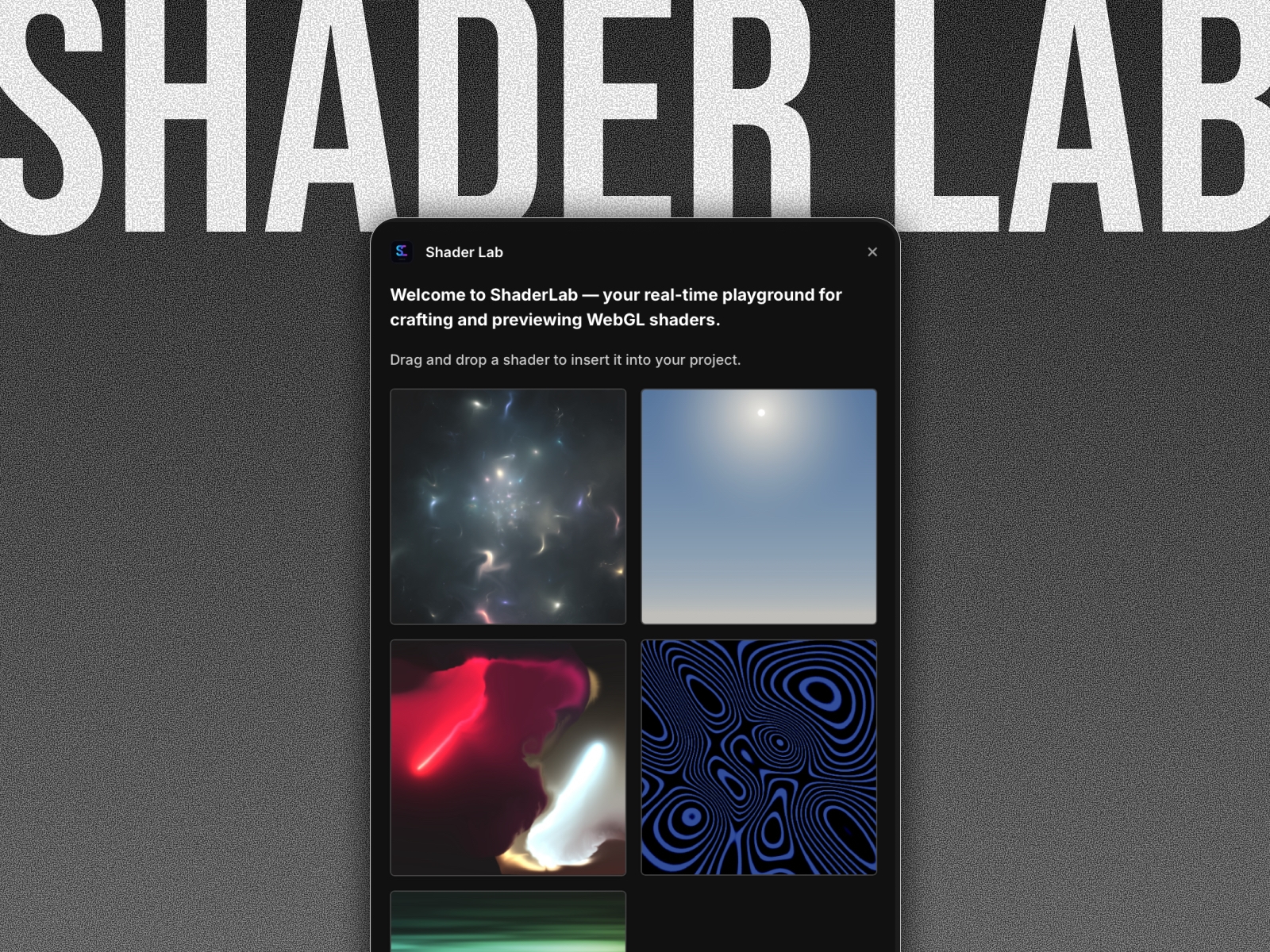 Thumbnail 1 for Shader Lab, a Framer Marketplace template by Ashish Majnekar.