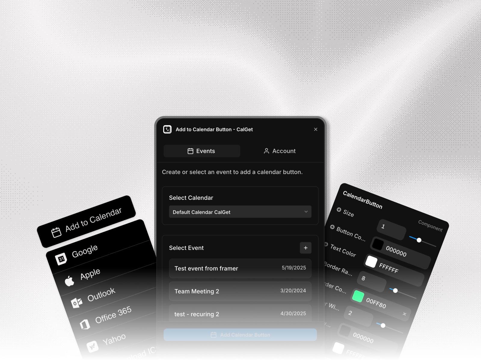Thumbnail 2 for Add to Calendar Button - CalGet, a Framer Marketplace template by CalGet.