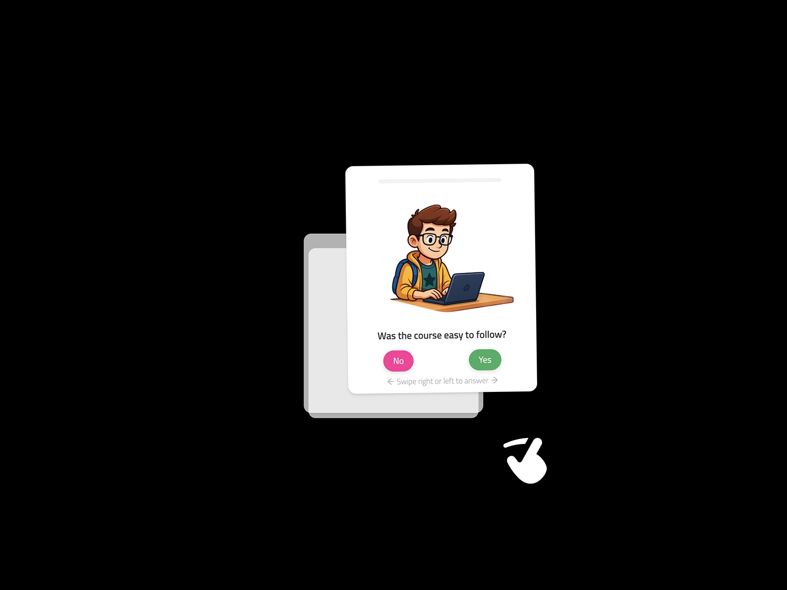 Thumbnail 2 for Card-style Surveys, a Framer Marketplace template by Kirill Tereshchenko.