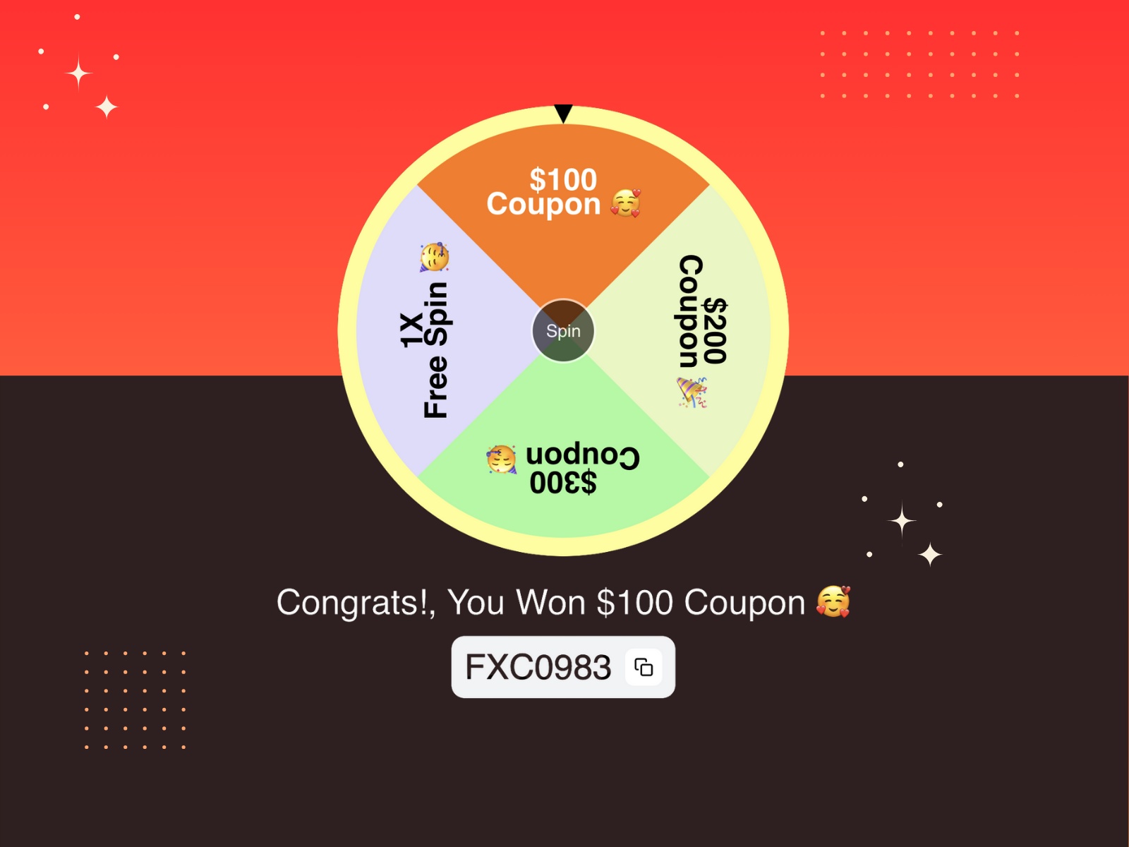 Screenshot 3 for Framer Lucky Spin Wheel, a Framer Marketplace plugin by shahkar khan.