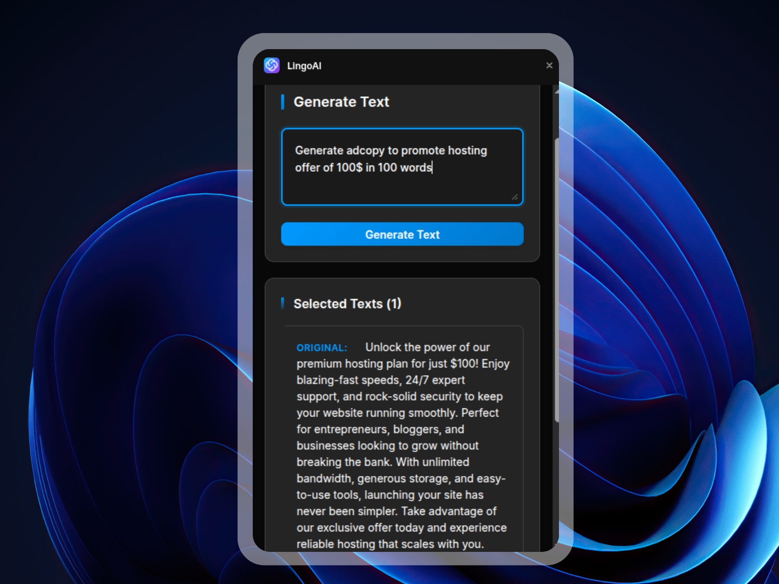Thumbnail 2 for LingoAI, a Framer Marketplace plugin by Sadik Sajid.