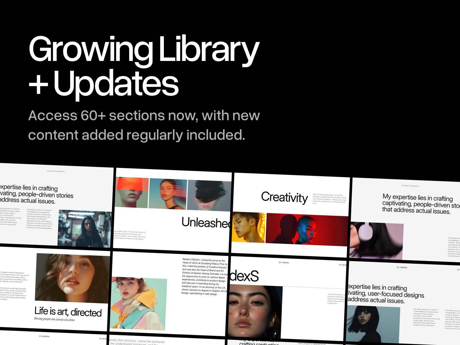 Screenshot 4 for Josie UI Kit, a Framer Marketplace plugin by Frederik Roessell.