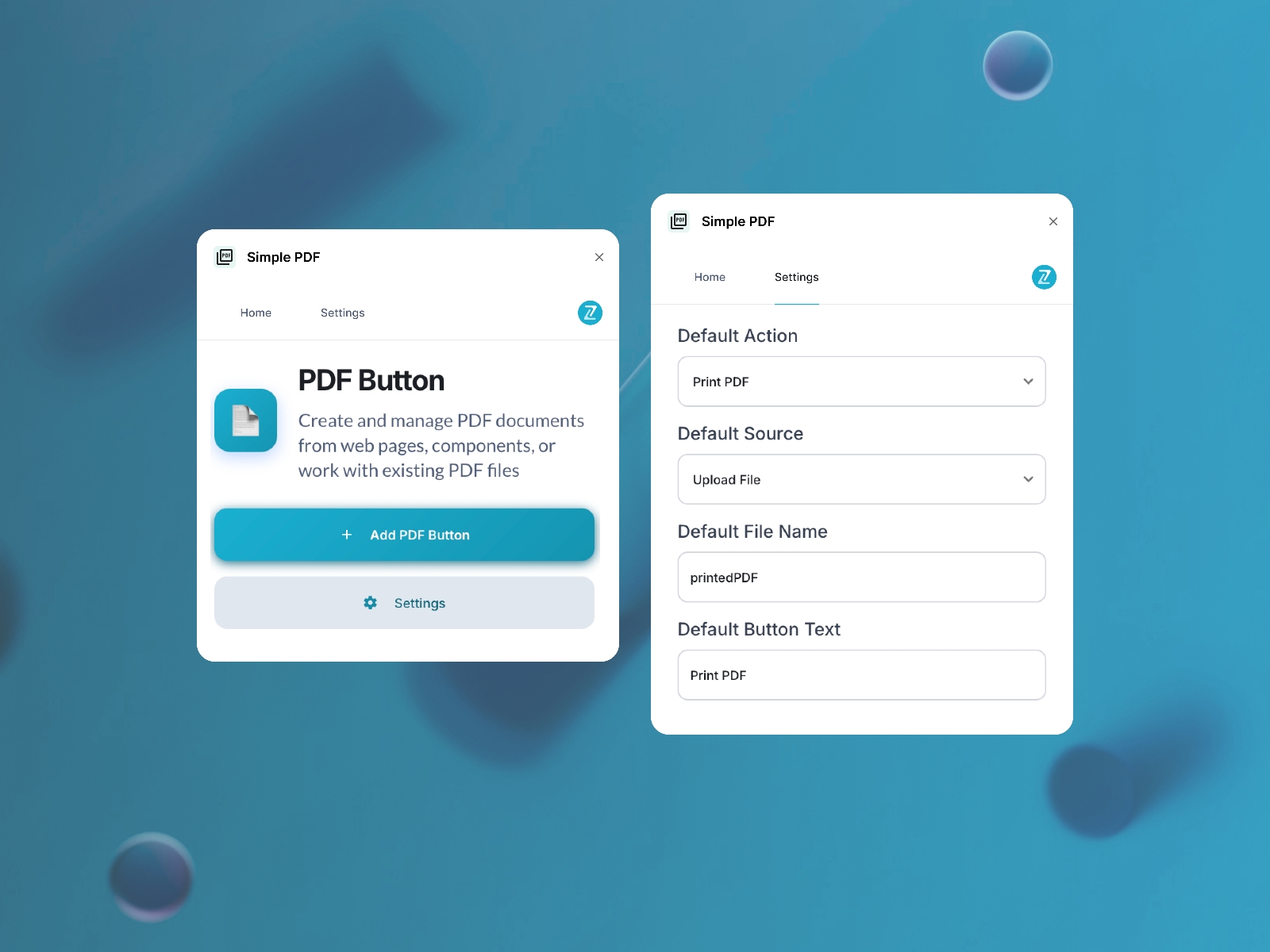 Thumbnail 2 for PDF / Page Download and Print, a Framer Marketplace template by Zeroqode.