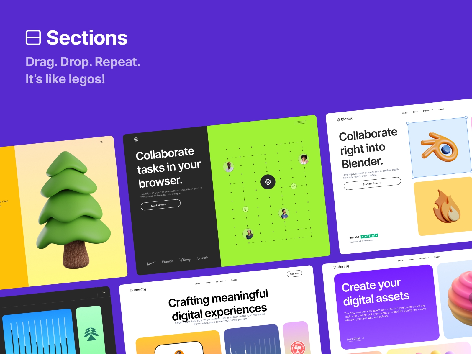 Thumbnail 2 for Clonify, a Framer Marketplace template by Clonify.