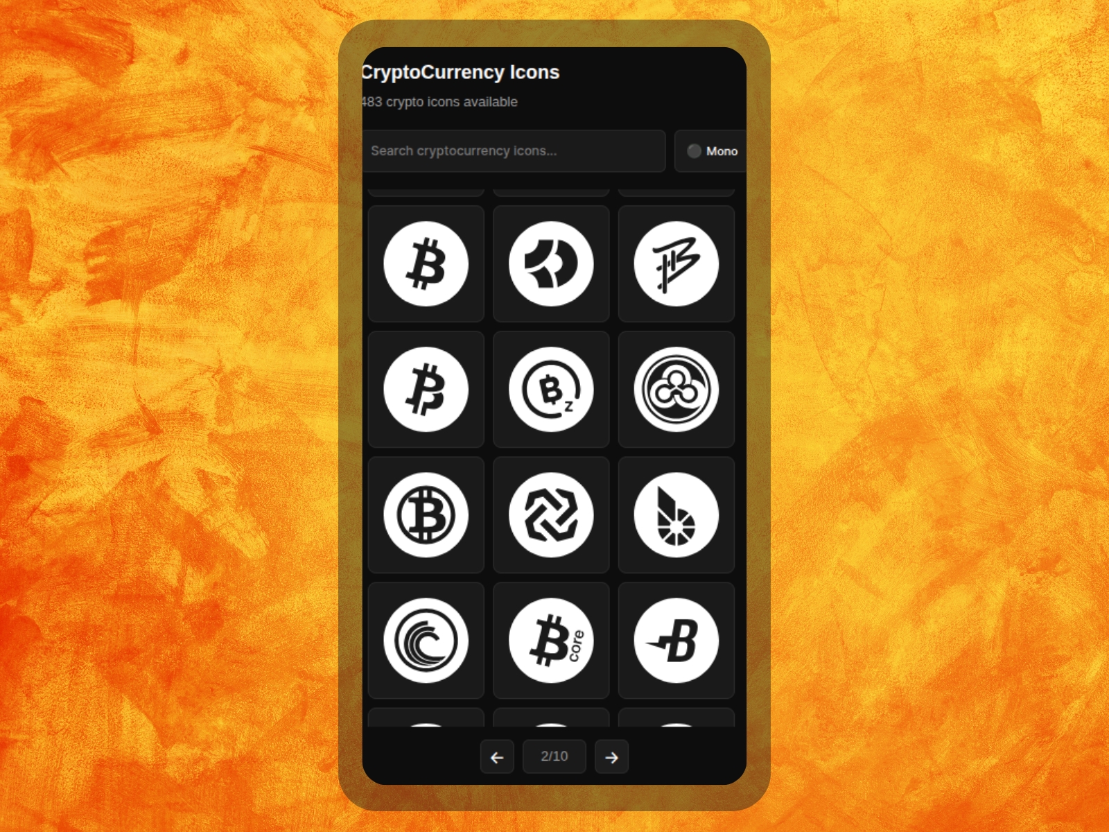 Thumbnail 2 for CryptoCurrency Icons, a Framer Marketplace plugin by Sadik Sajid.