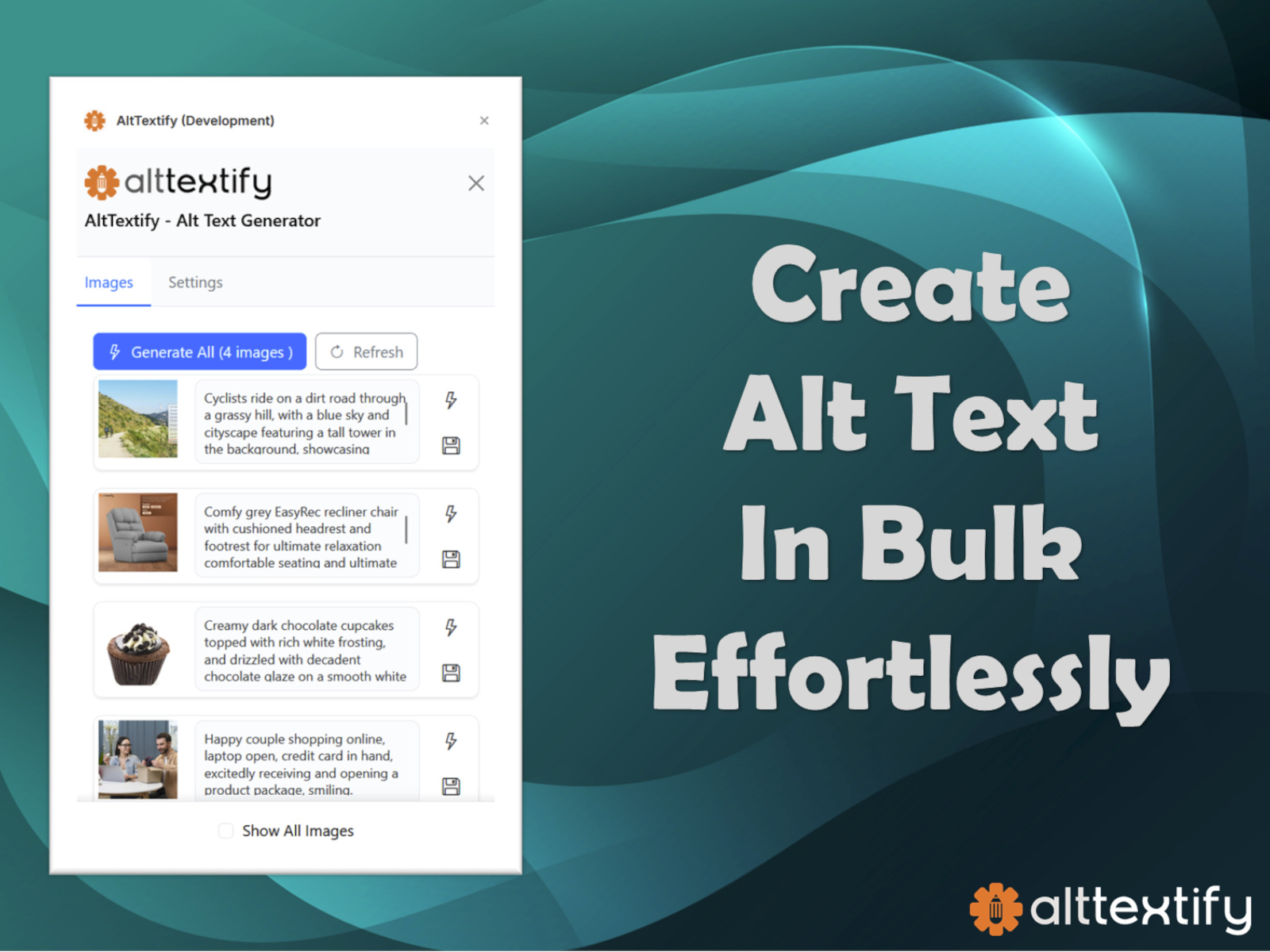 Screenshot 4 for AltTextify - Alt Text Generator, a Framer Marketplace plugin by AltTextify Net.