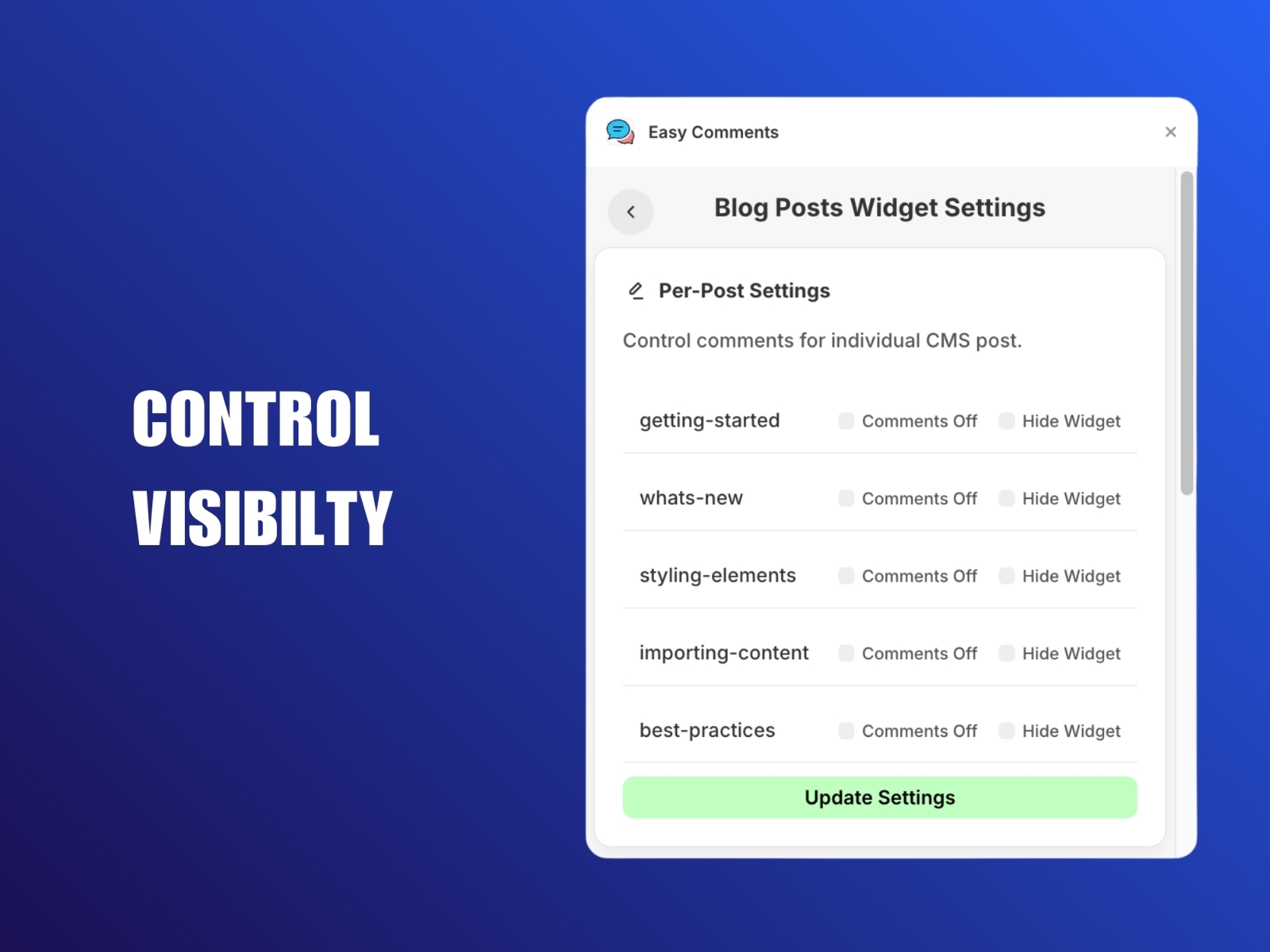 Screenshot 4 for Easy Comments, a Framer Marketplace plugin by shahkar khan.